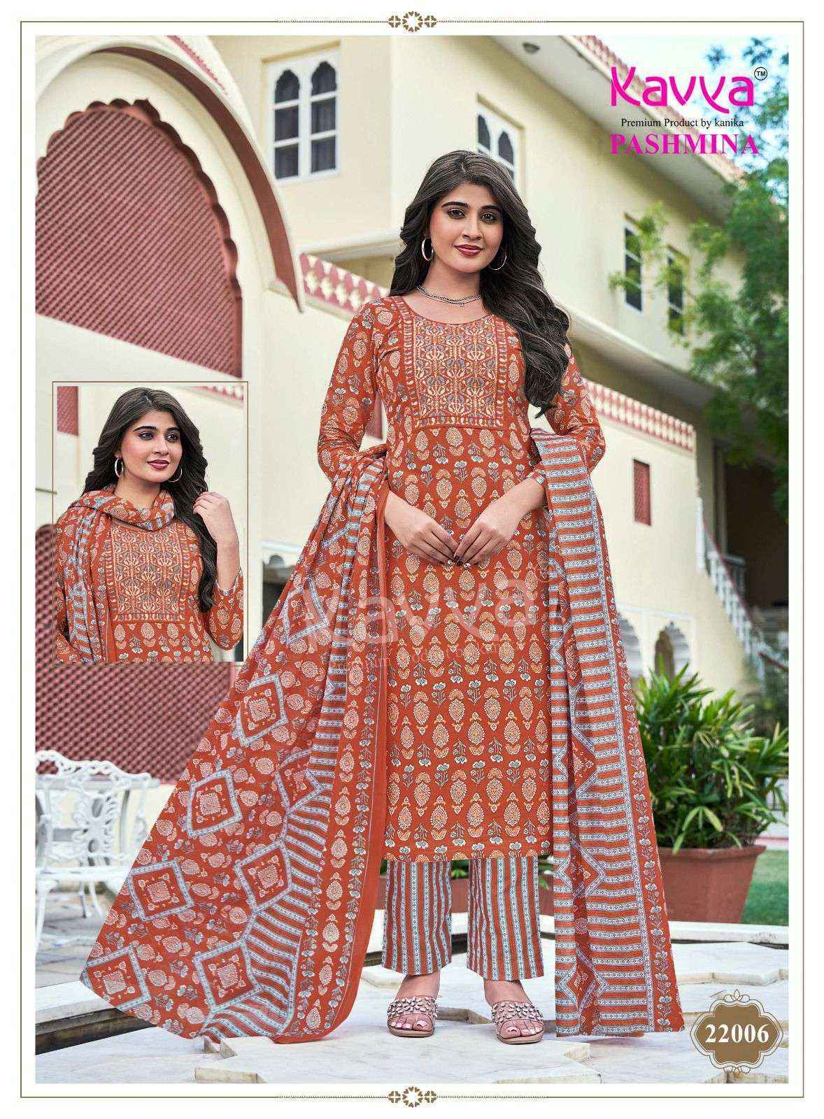 Kavya Pashmina Vol-22 Malasian Cotton Readymade Suit (0 pcs Catalogue)