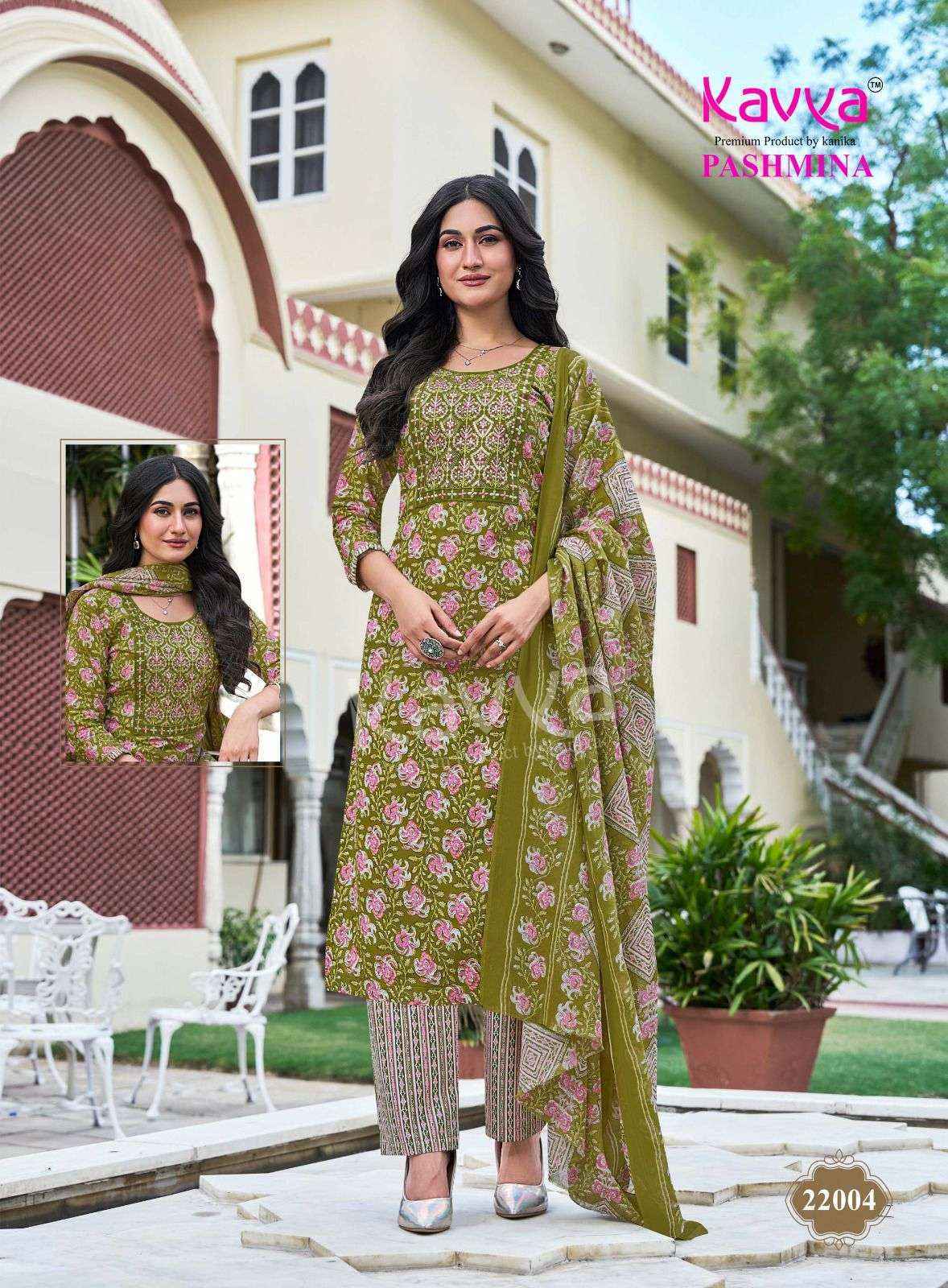 Kavya Pashmina Vol-22 Malasian Cotton Readymade Suit (0 pcs Catalogue)