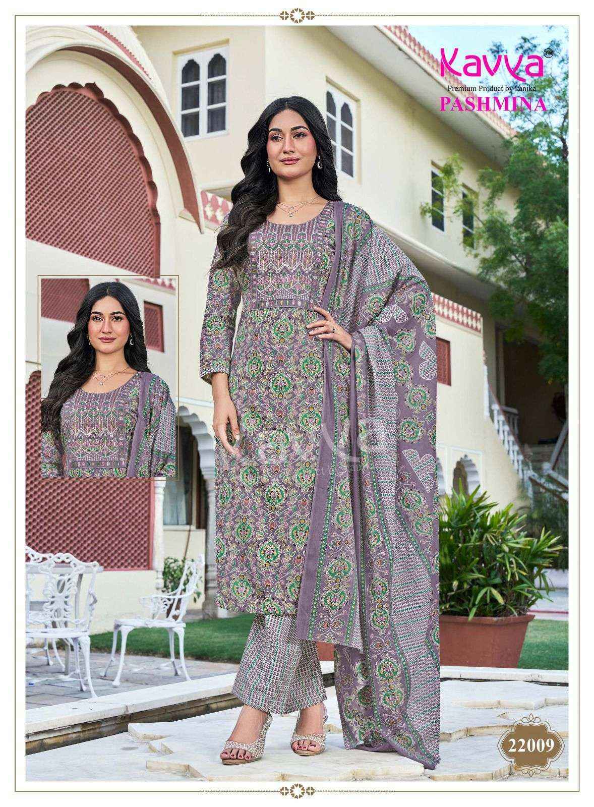 Kavya Pashmina Vol-22 Malasian Cotton Readymade Suit (0 pcs Catalogue)