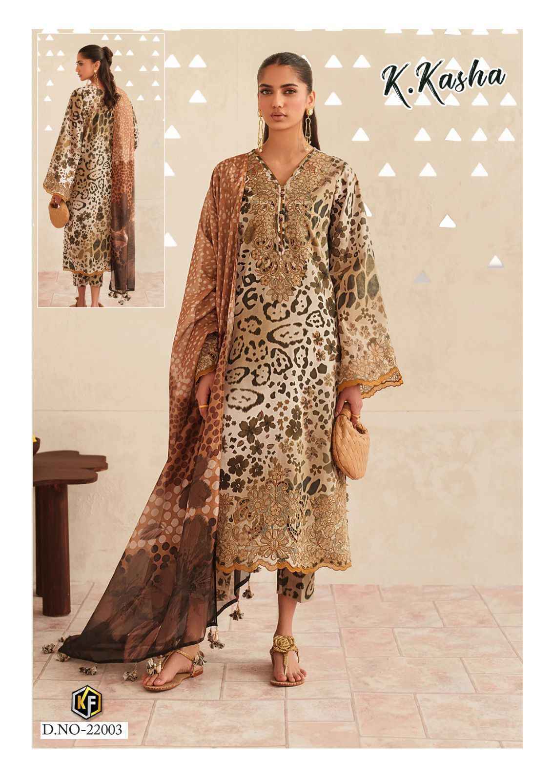 Keval Fab K Kasha Vol-22 Cotton Dress Material (6 pc Cataloge)
