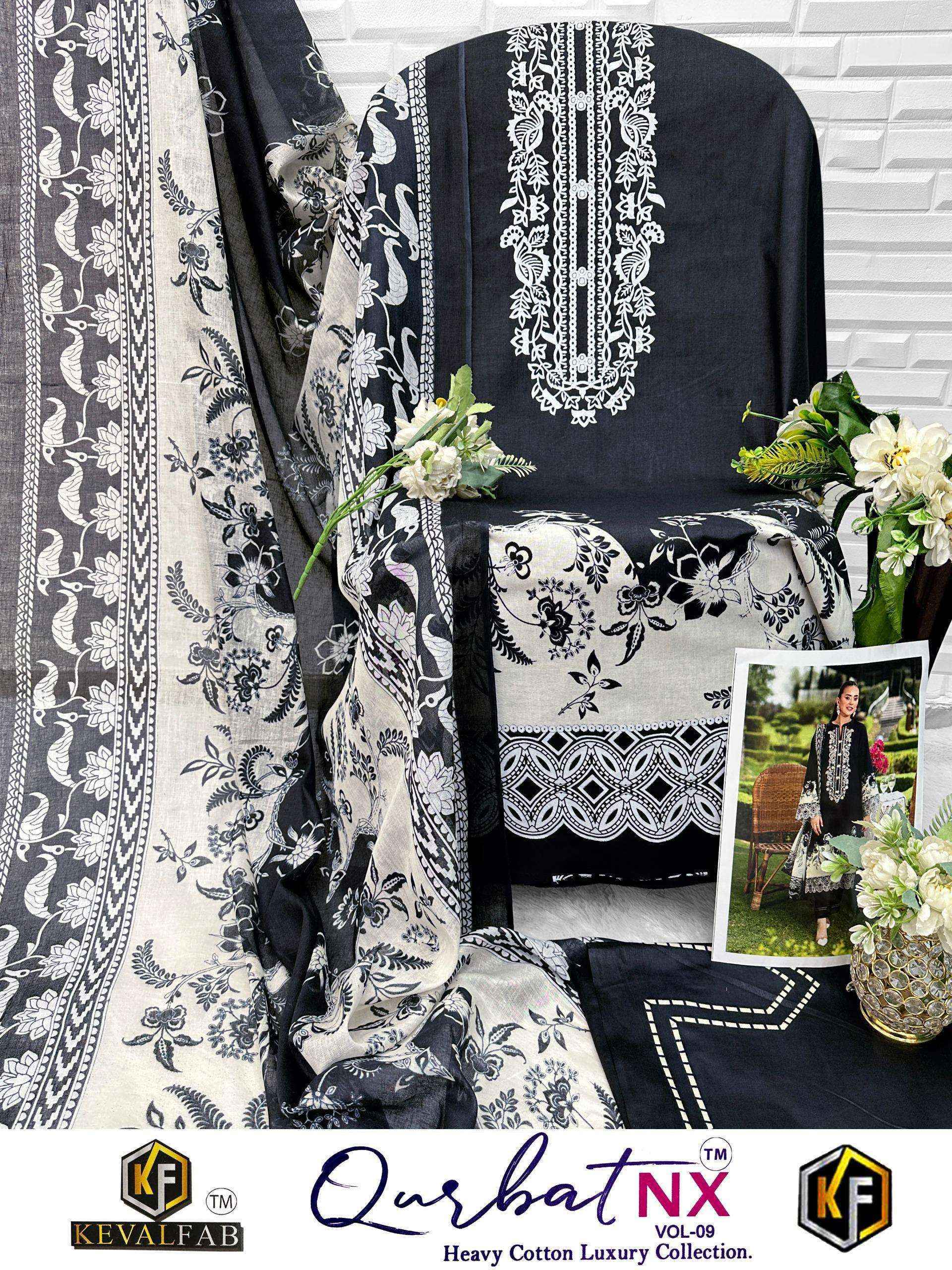 Keval Fab Qurbat Nx Vol-9 Cotton Dress Material (6 pc Cataloge)