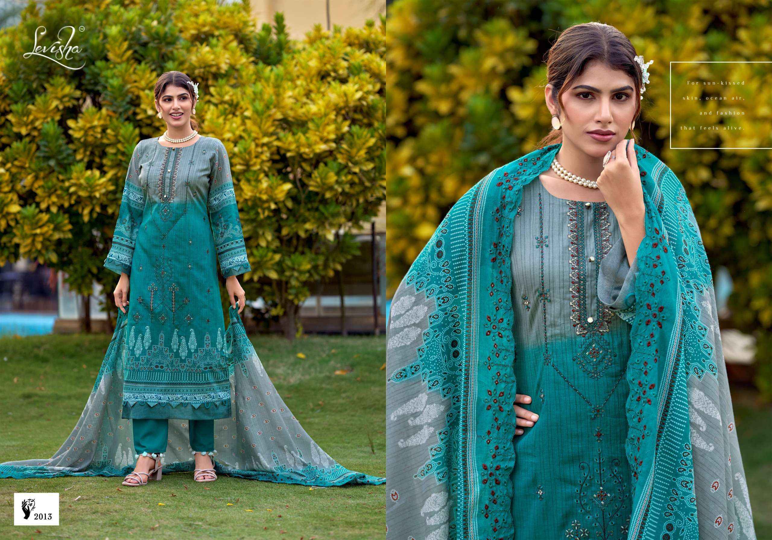 Levisha Madhubala Vol-15 Lawn Cotton Dress Material (7 pcs Catalogue)