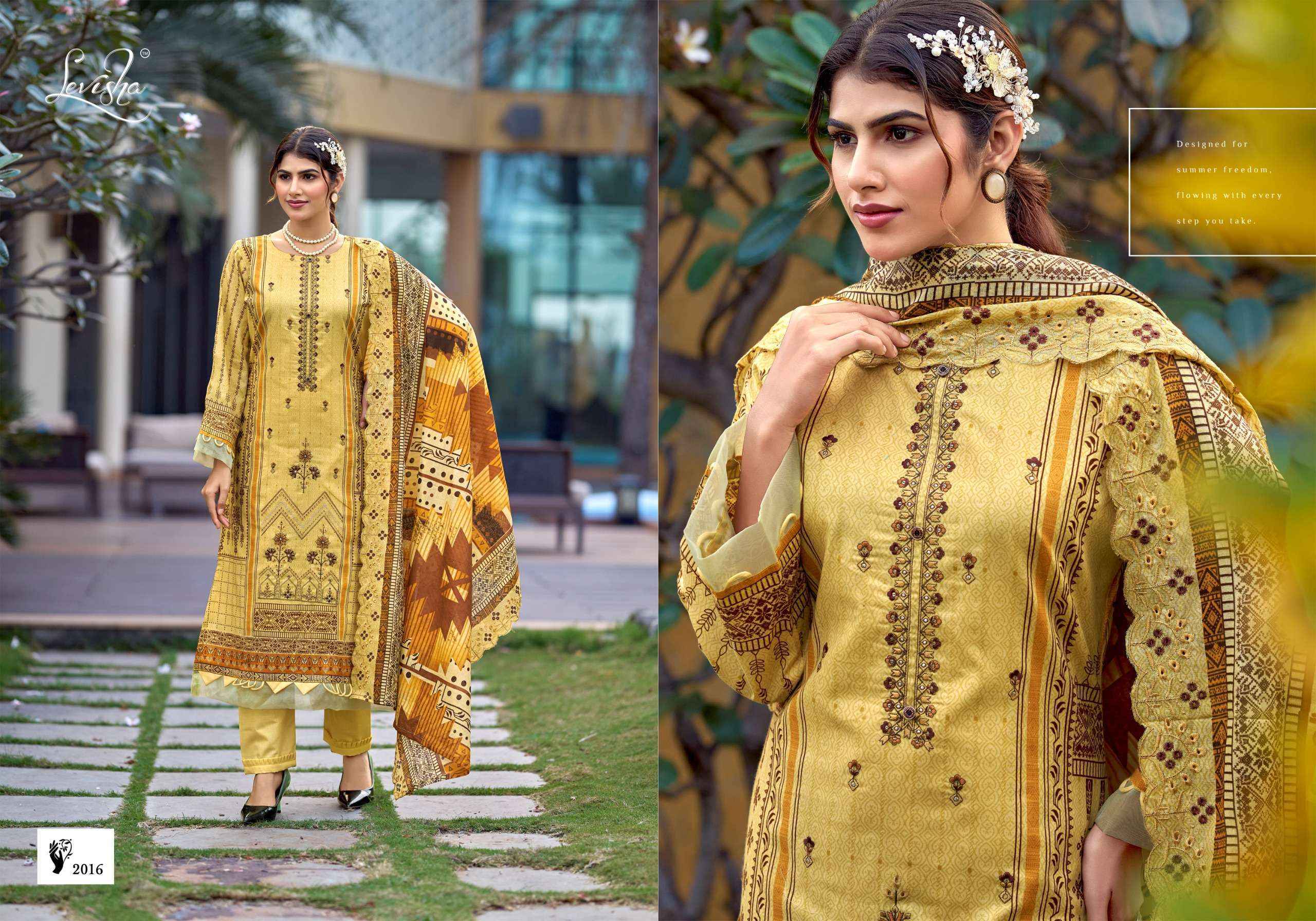 Levisha Madhubala Vol-15 Lawn Cotton Dress Material (7 pcs Catalogue)