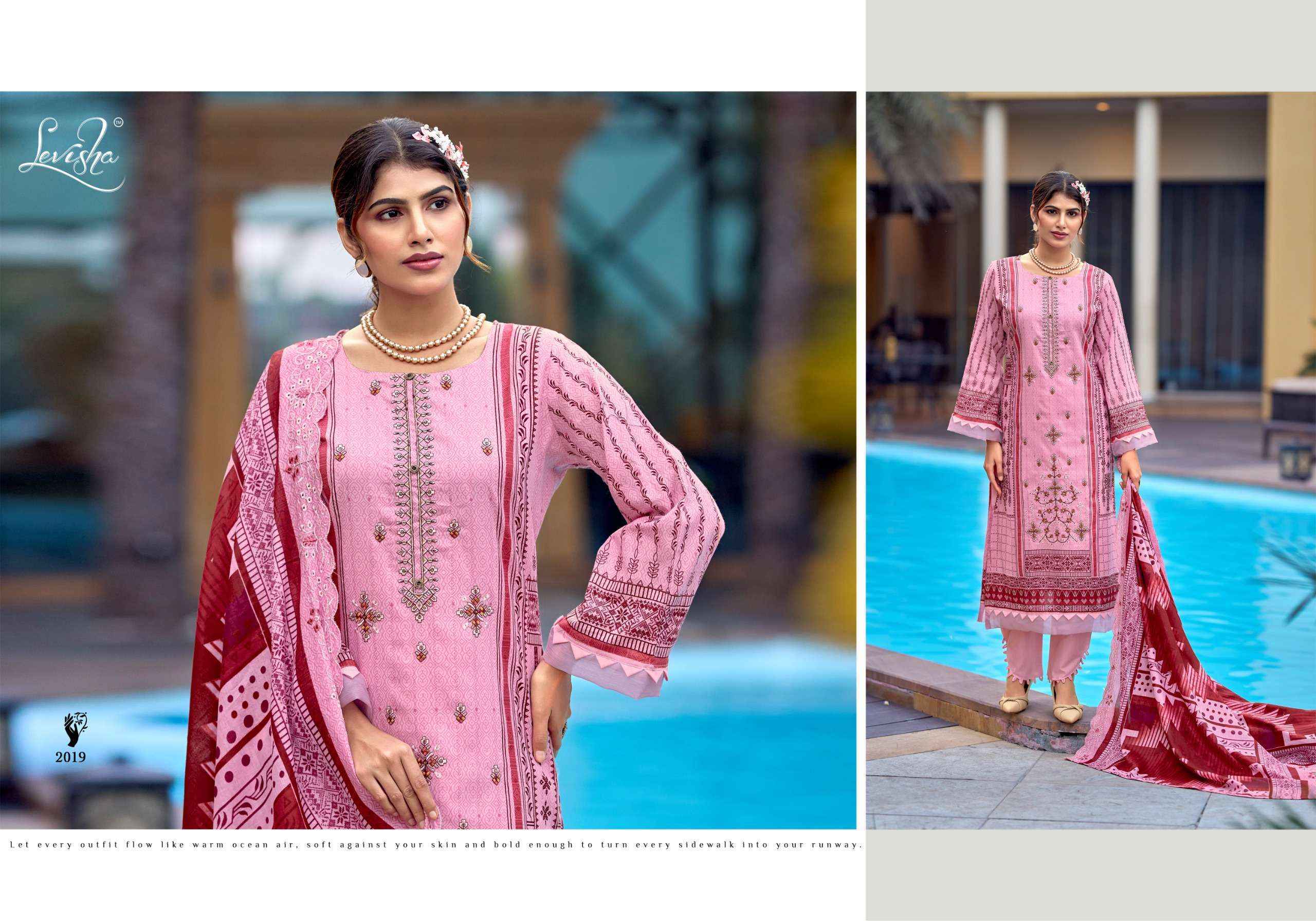 Levisha Madhubala Vol-15 Lawn Cotton Dress Material (7 pcs Catalogue)