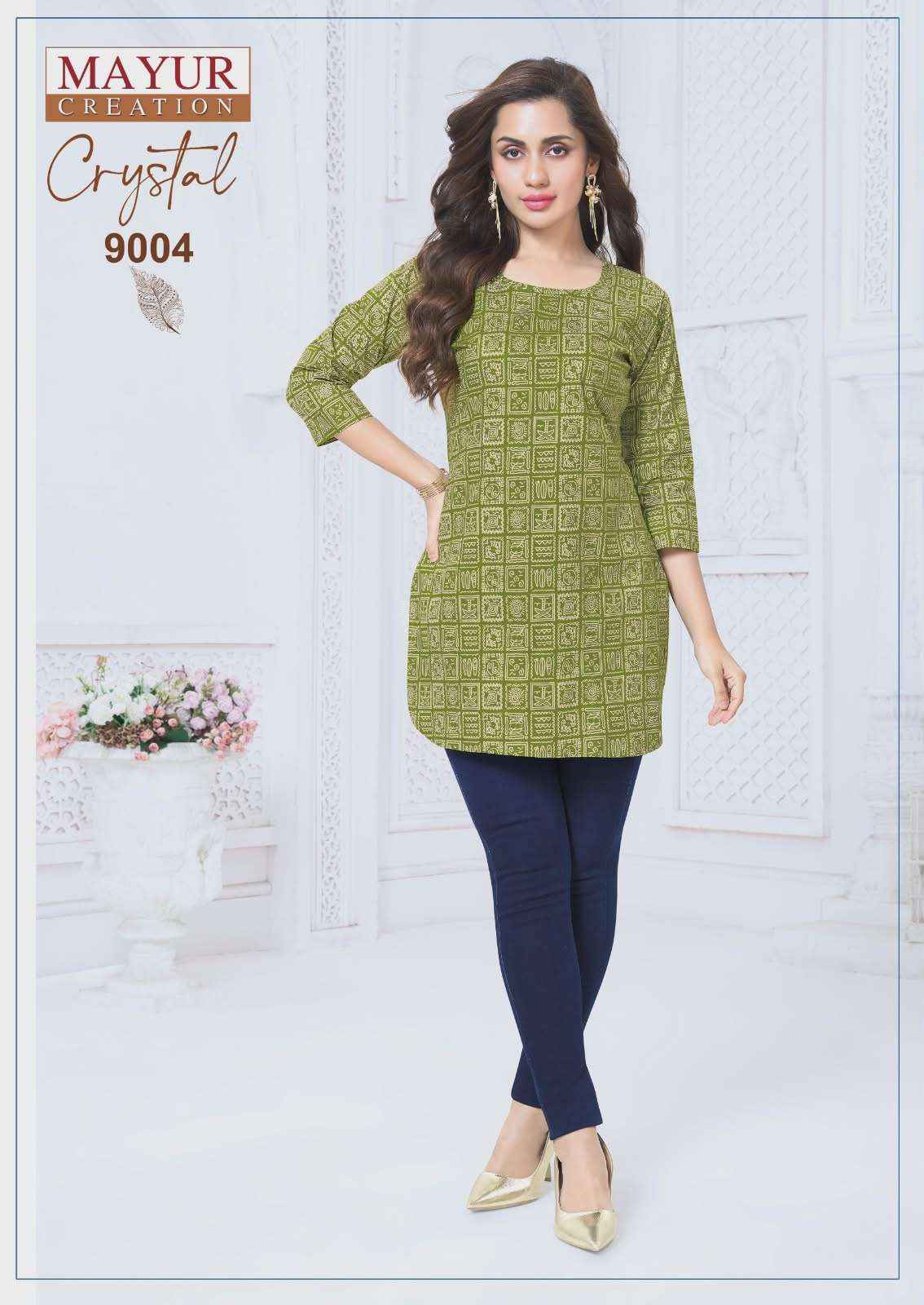 Mayur Creation Crystal Vol-9 Poplin Cotton Tunic Top (12 pcs Catalogue)