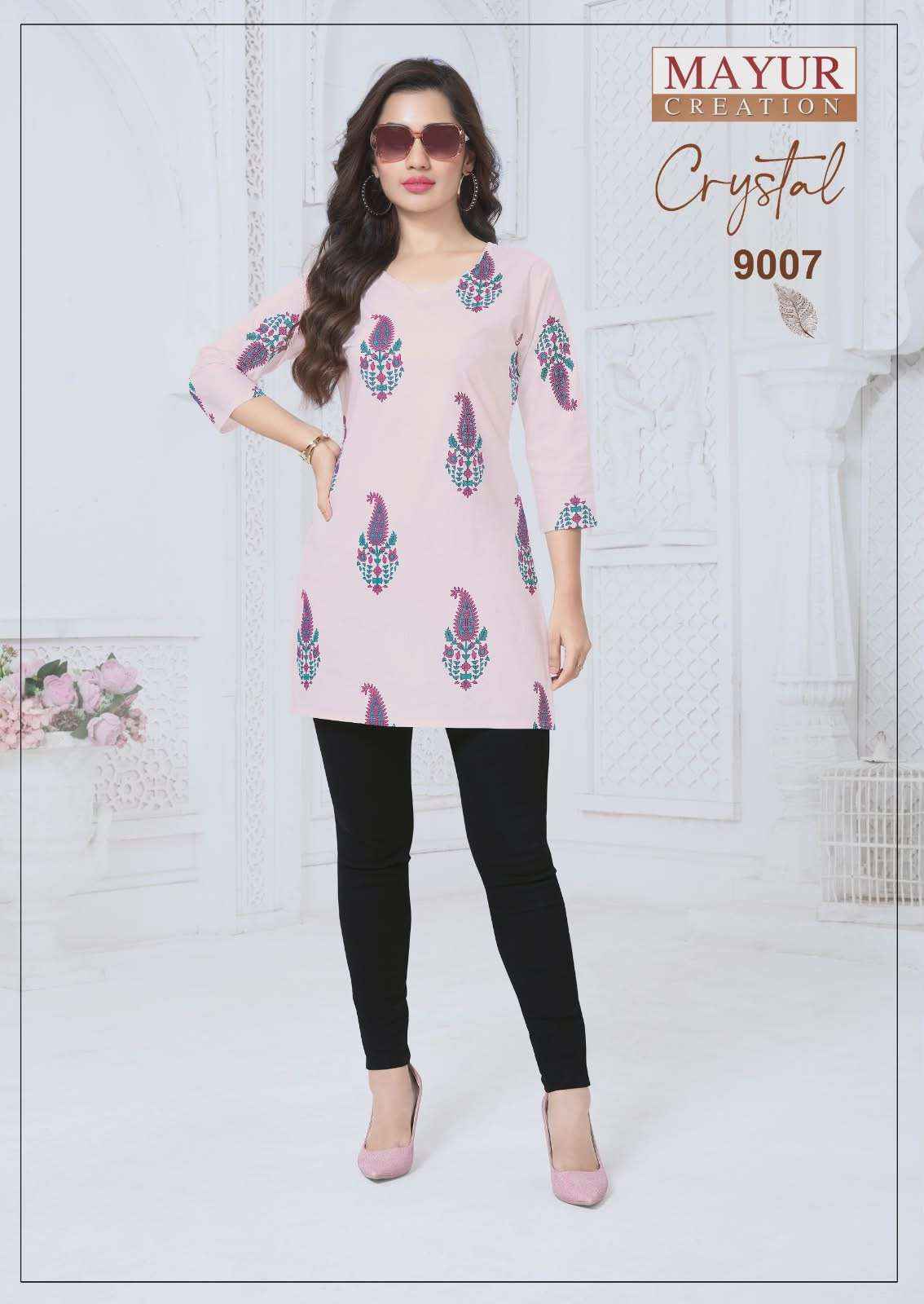 Mayur Creation Crystal Vol-9 Poplin Cotton Tunic Top (12 pcs Catalogue)