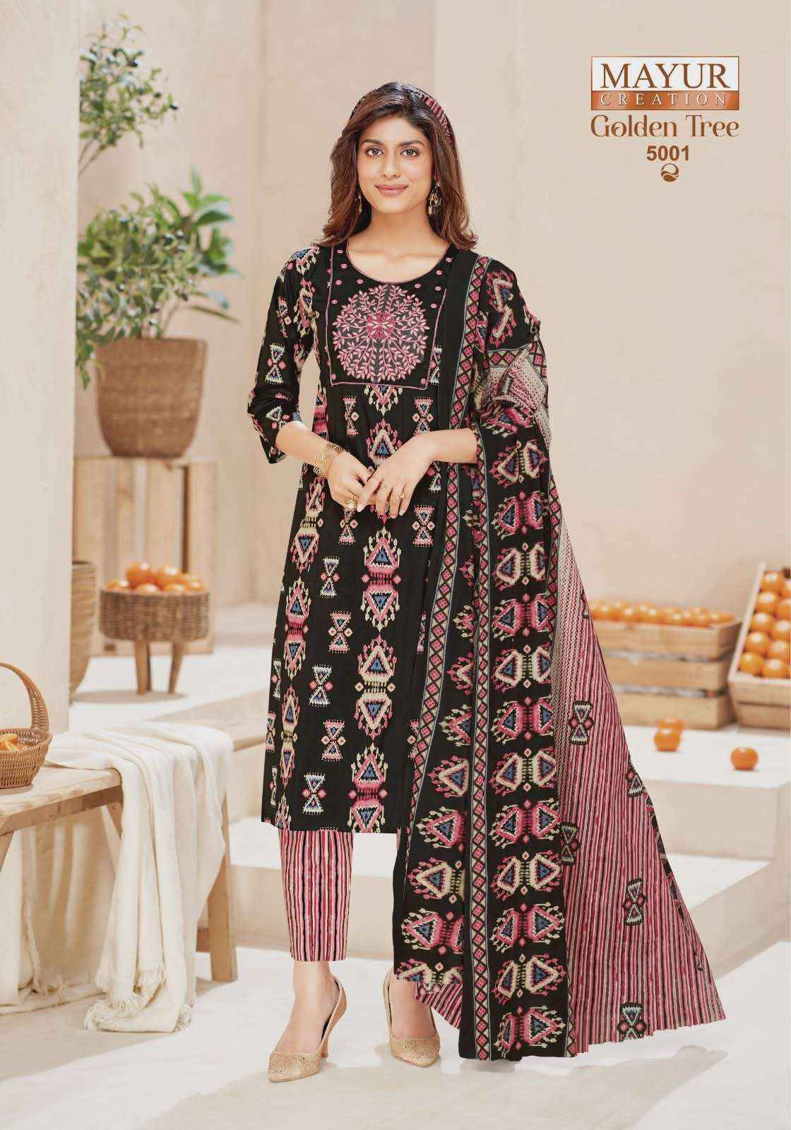 Mayur Creation Golden Tree Vol-5 Cotton Readymade Suit (10 pcs Catalogue)