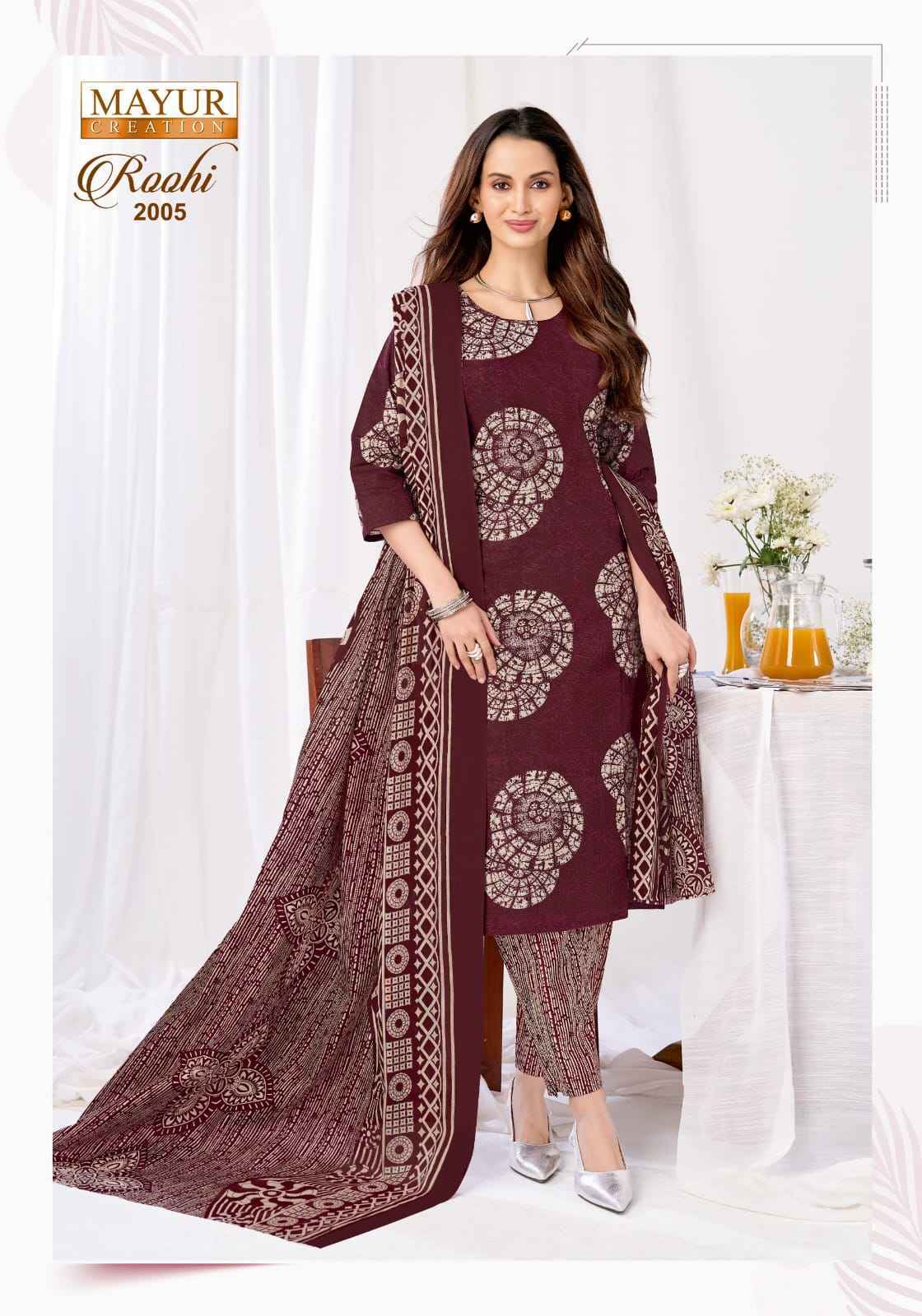 Mayur Creation Roohi Vol-2 Cotton Dress Material (10 pcs Catalogue)