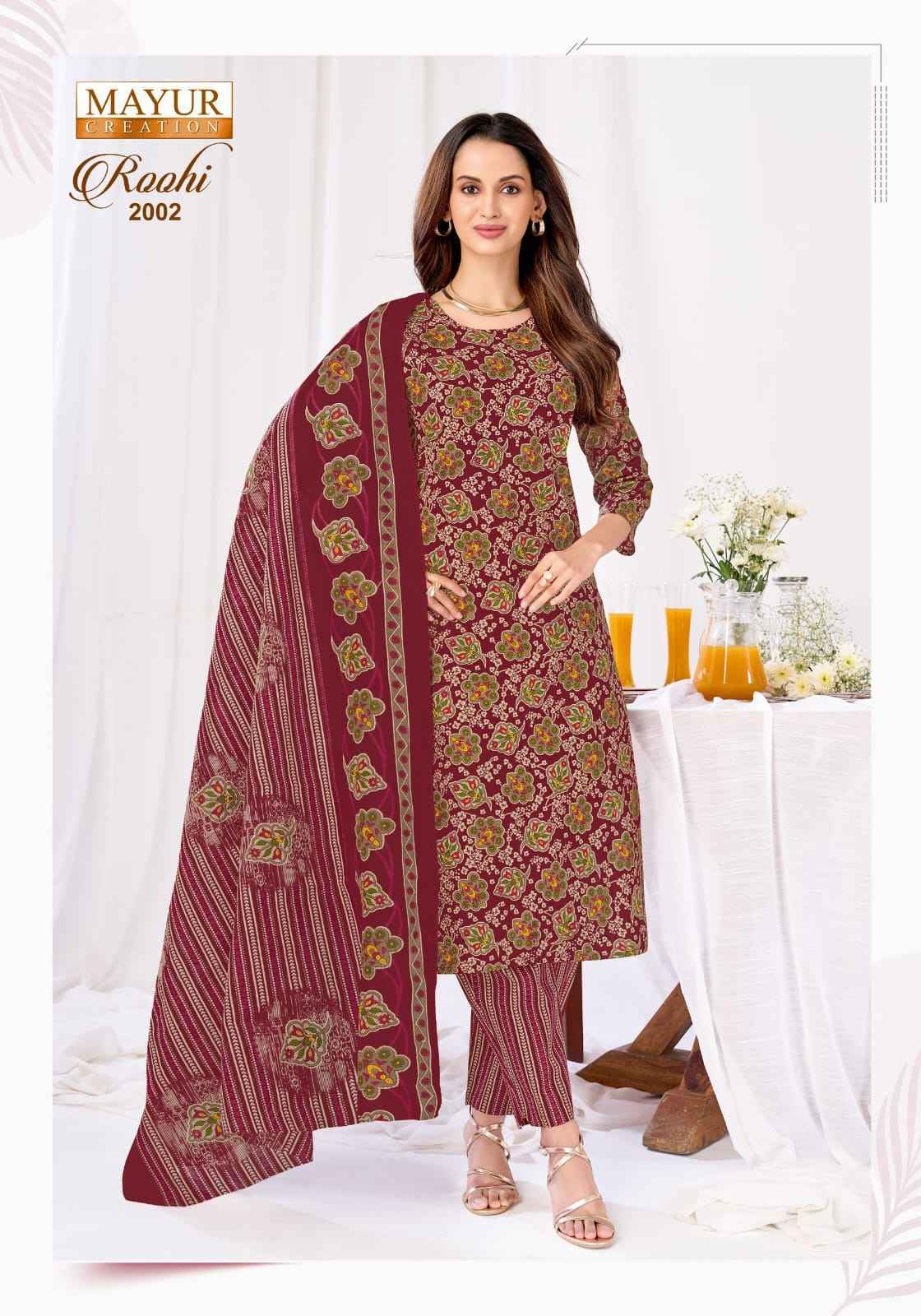 Mayur Creation Roohi Vol-2 Cotton Dress Material (10 pcs Catalogue)