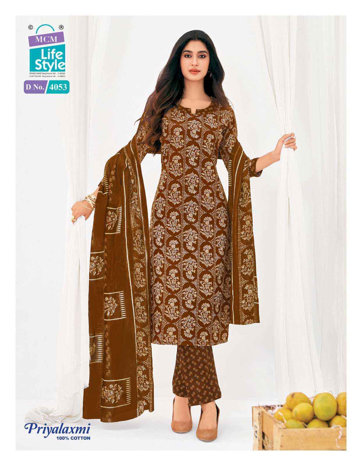 MCM Lifestyle Priyalaxmi Vol-40 Cotton Dress Material (20 pcs Catalogue)