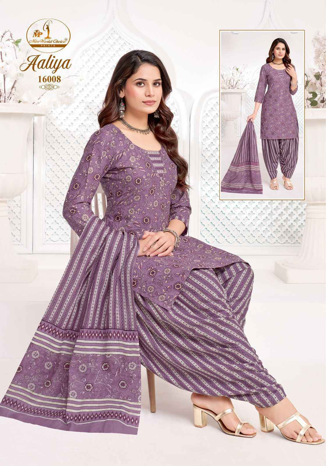 Miss World Choice Aaliya Vol 16 Readymade Cotton Dress 10 pcs Catalogue