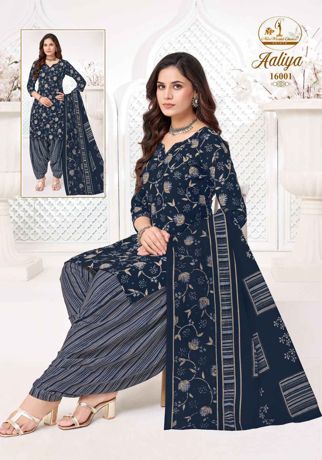 Miss World Choice Aaliya Vol 16 Readymade Cotton Dress 10 pcs Catalogue