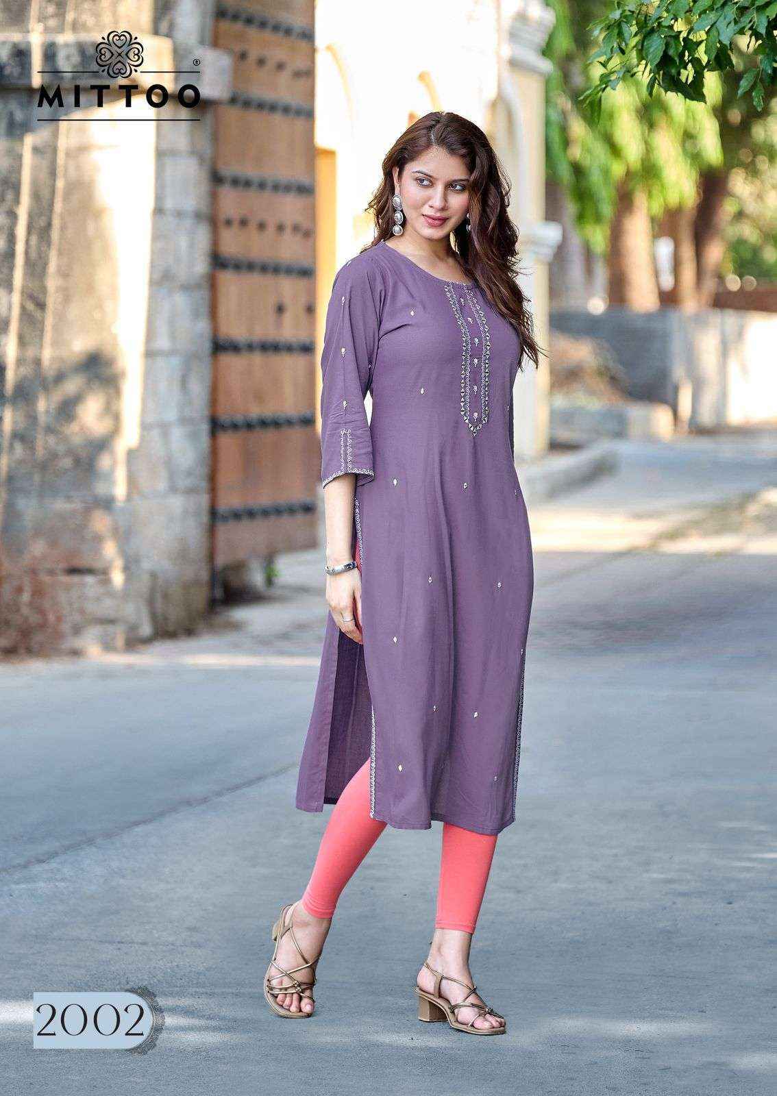 Mittoo Haya Rayon Kurti (6 pcs Catalogue)