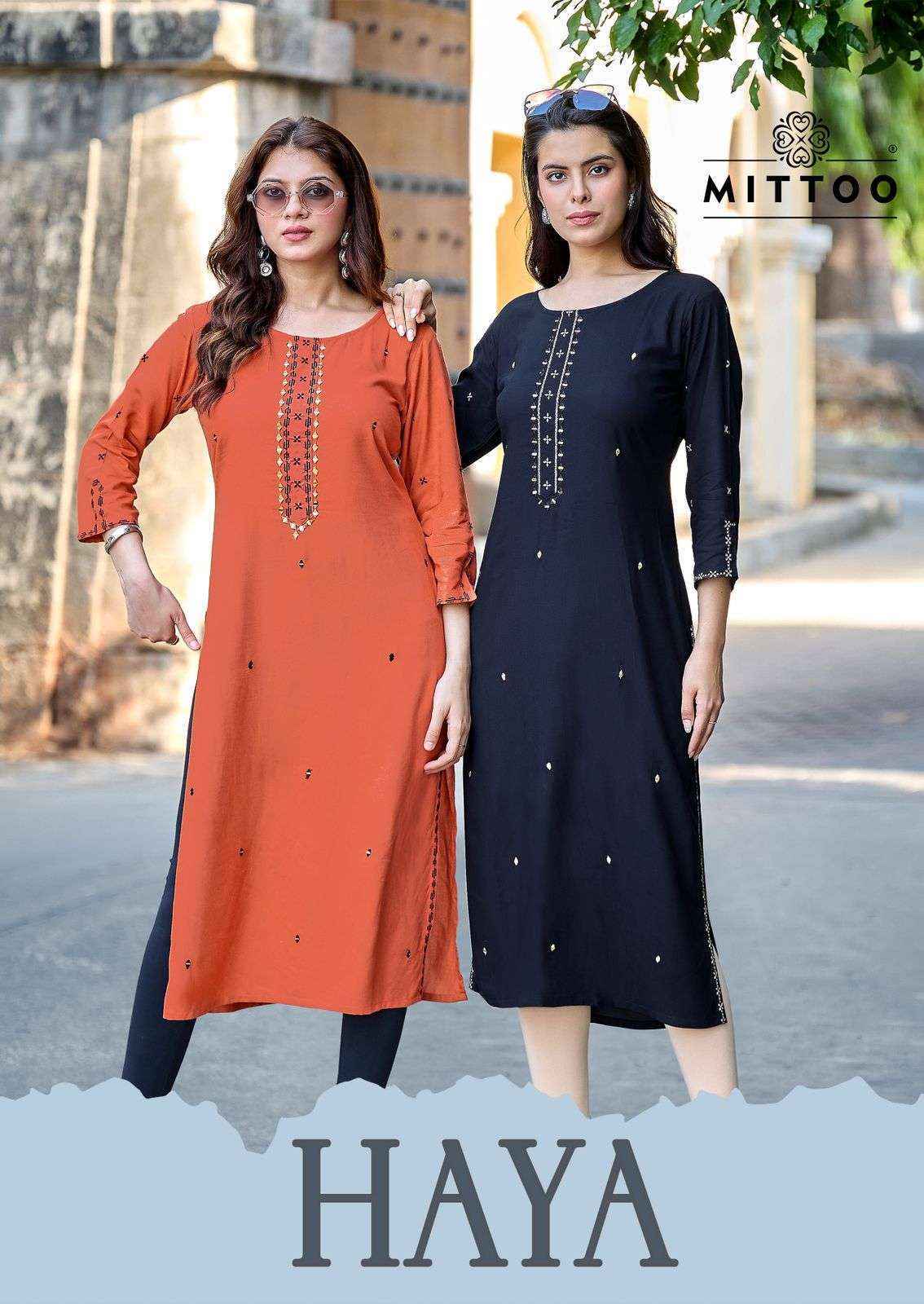 Mittoo Haya Rayon Kurti (6 pcs Catalogue)