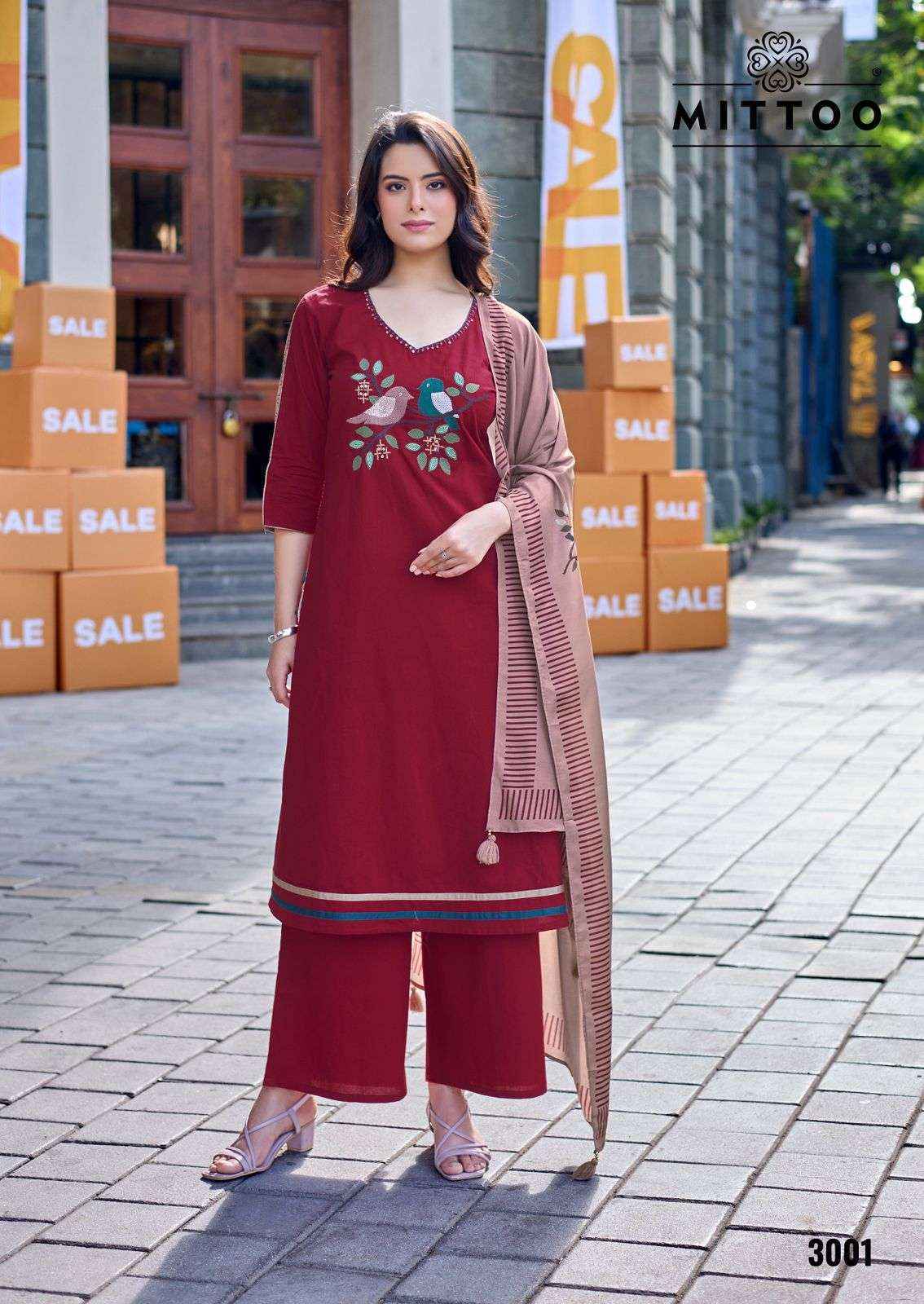 Mittoo Rehsham Cotton Readymade Suit (4 pcs Catalogue)
