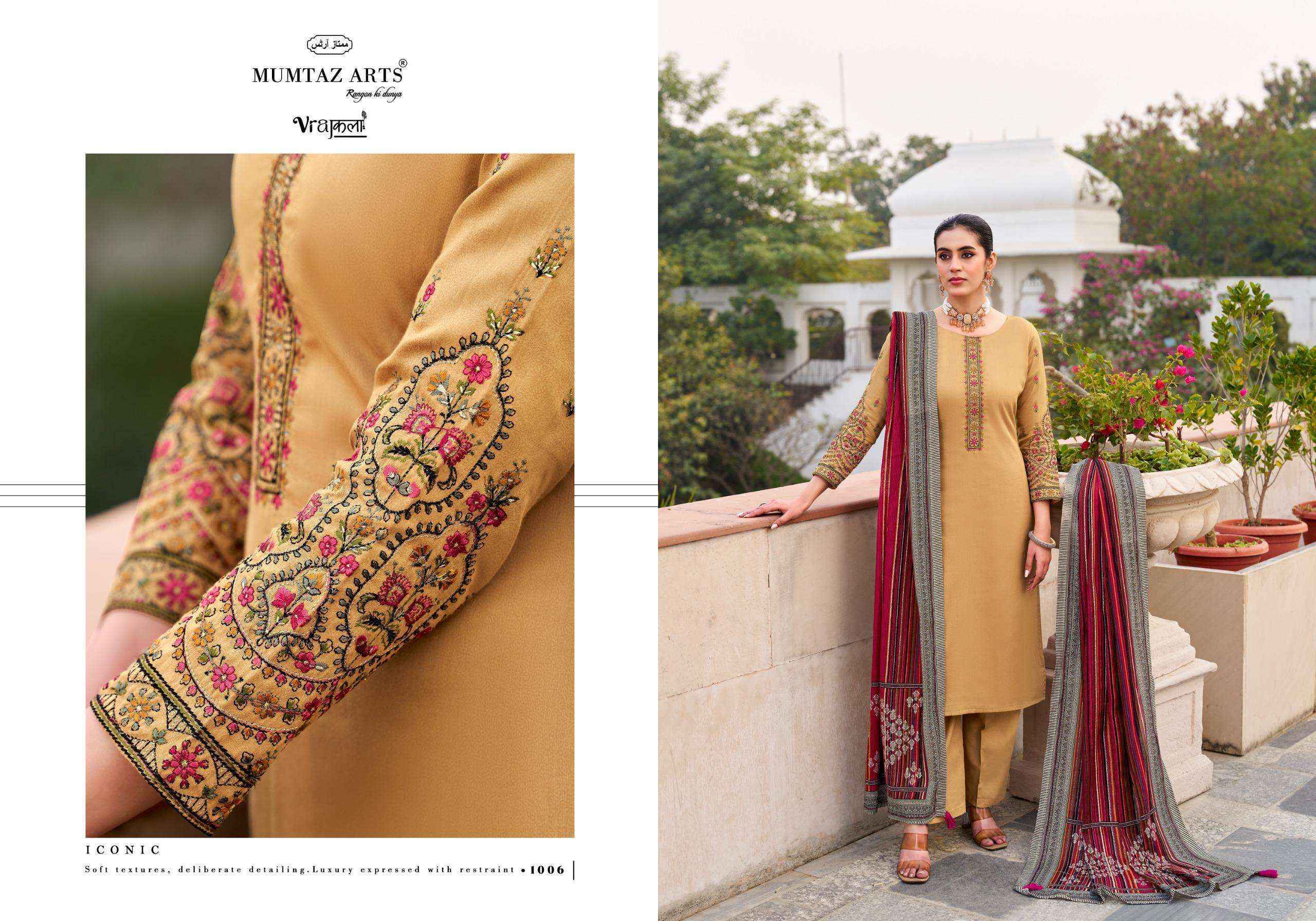 Mumtaz Arts Jamdani Viscose Dress Material (6 pcs Catalogue)
