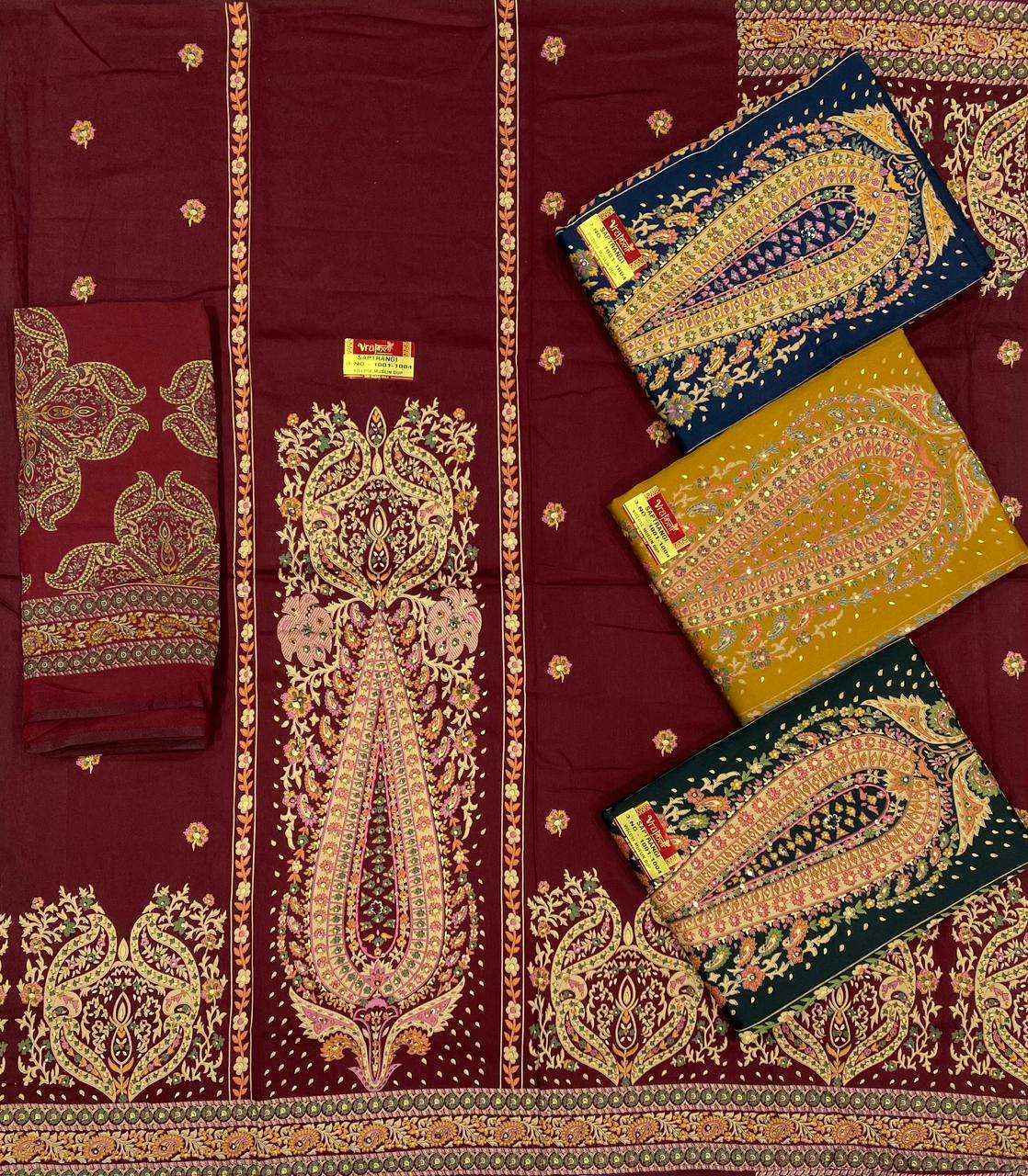 Mumtaz Arts Saptrangi Viscose Dress Material (4 pcs Catalogue)