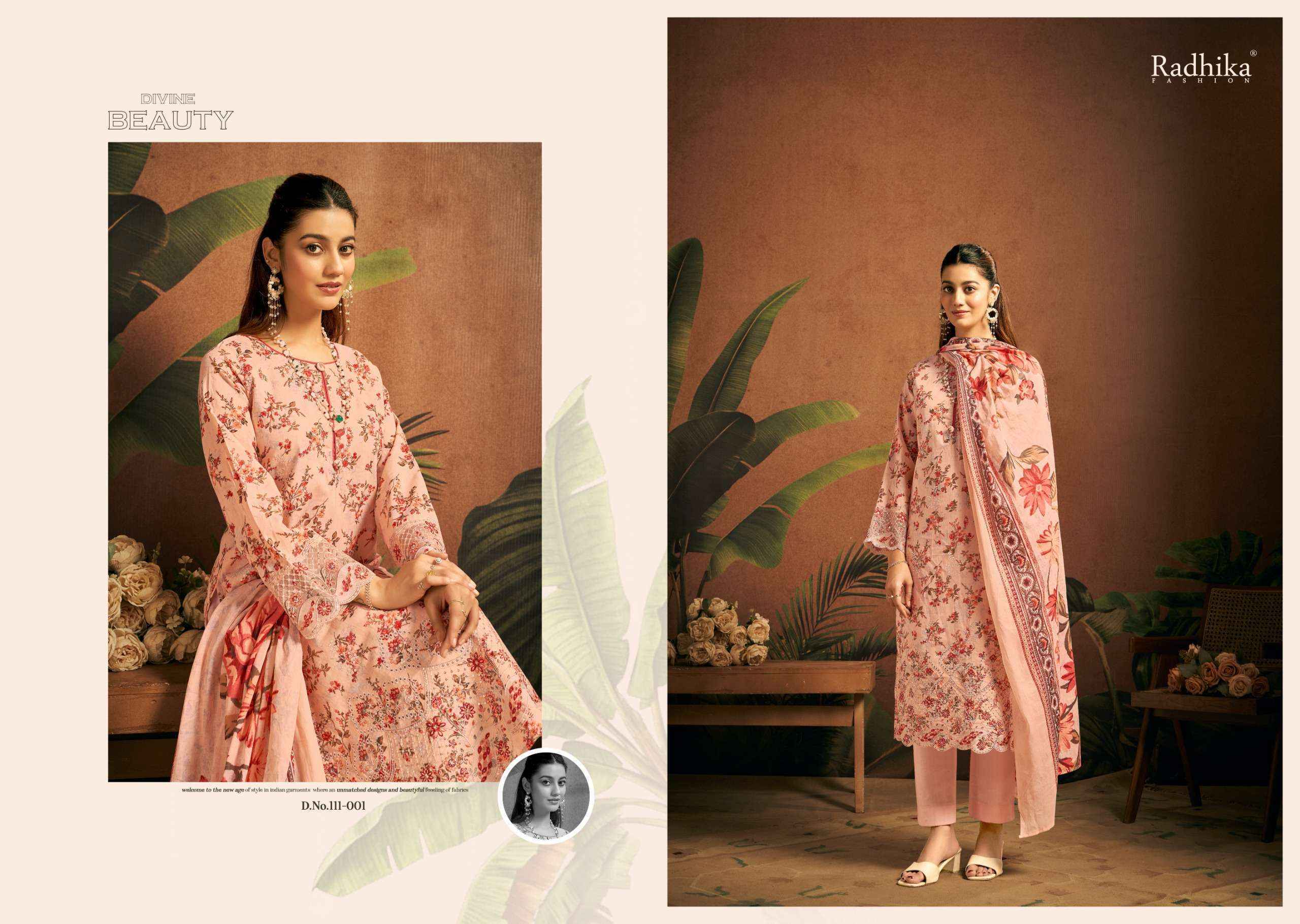 Radhika Fashion Azara Saira Lawn Cotton Dress Material (6 pcs Catalogue)