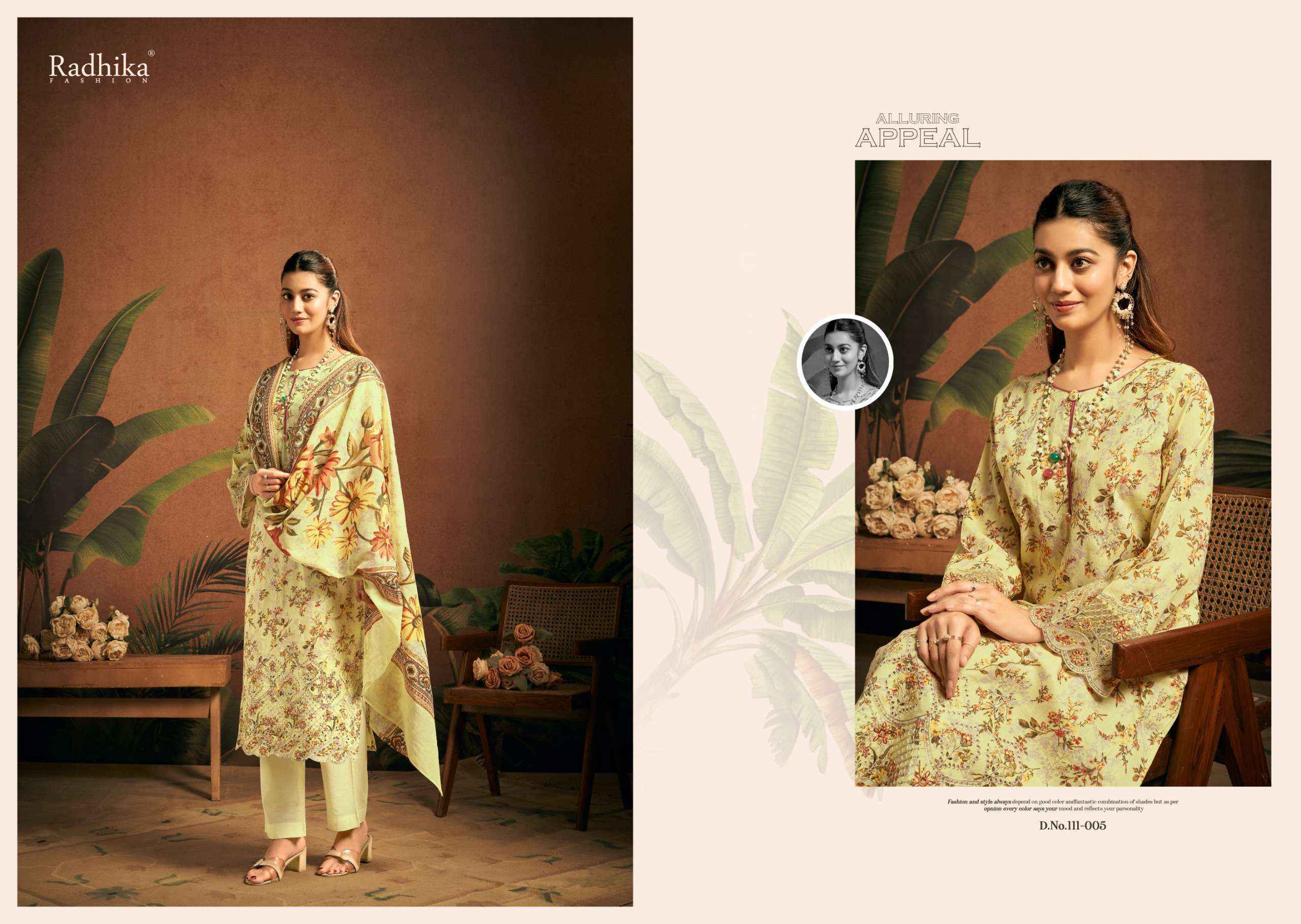 Radhika Fashion Azara Saira Lawn Cotton Dress Material (6 pcs Catalogue)
