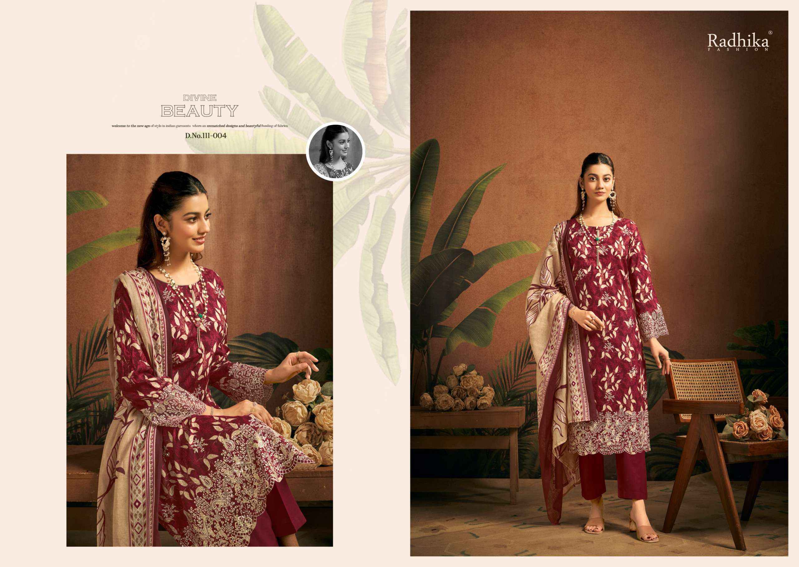 Radhika Fashion Azara Saira Lawn Cotton Dress Material (6 pcs Catalogue)