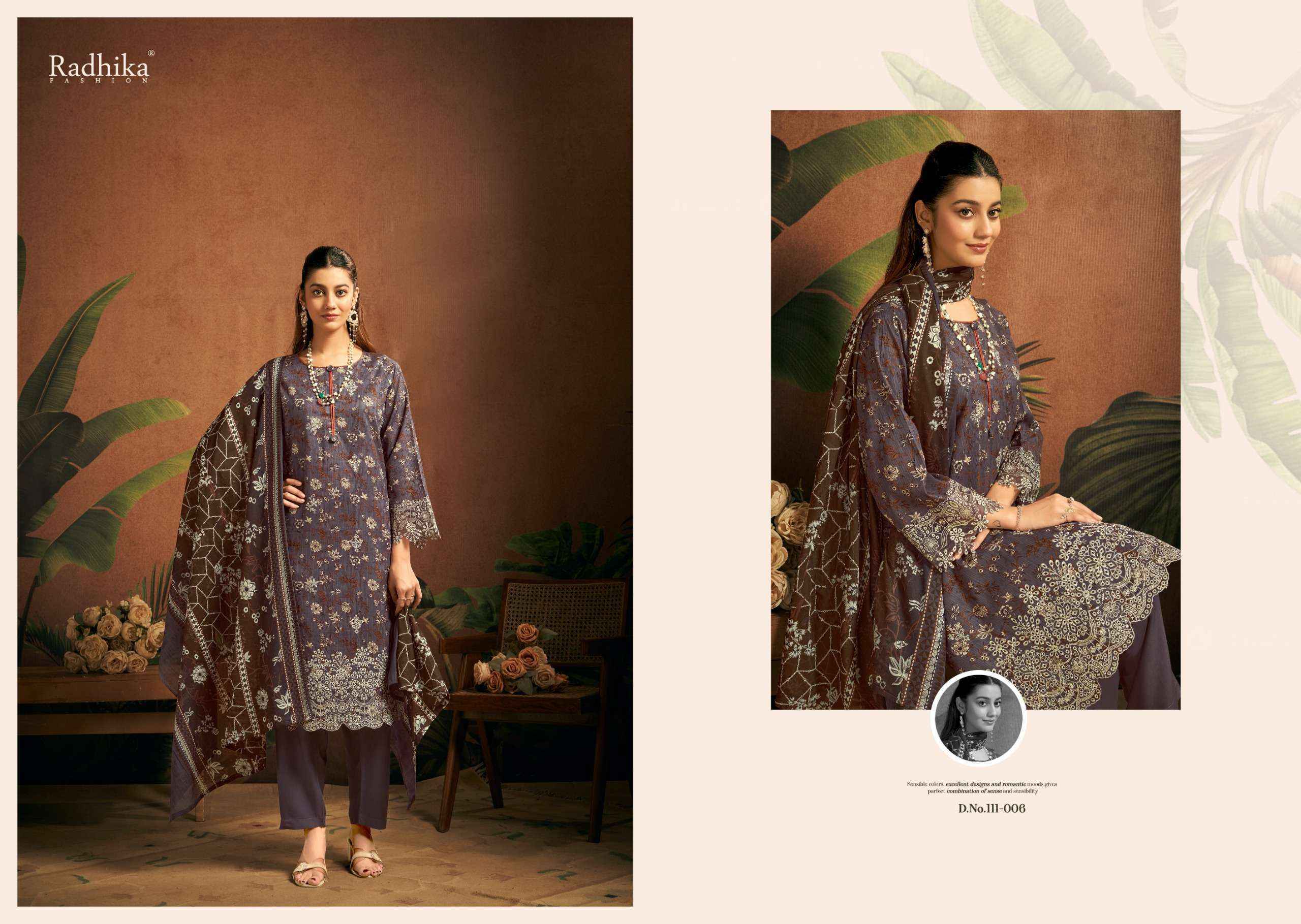 Radhika Fashion Azara Saira Lawn Cotton Dress Material (6 pcs Catalogue)