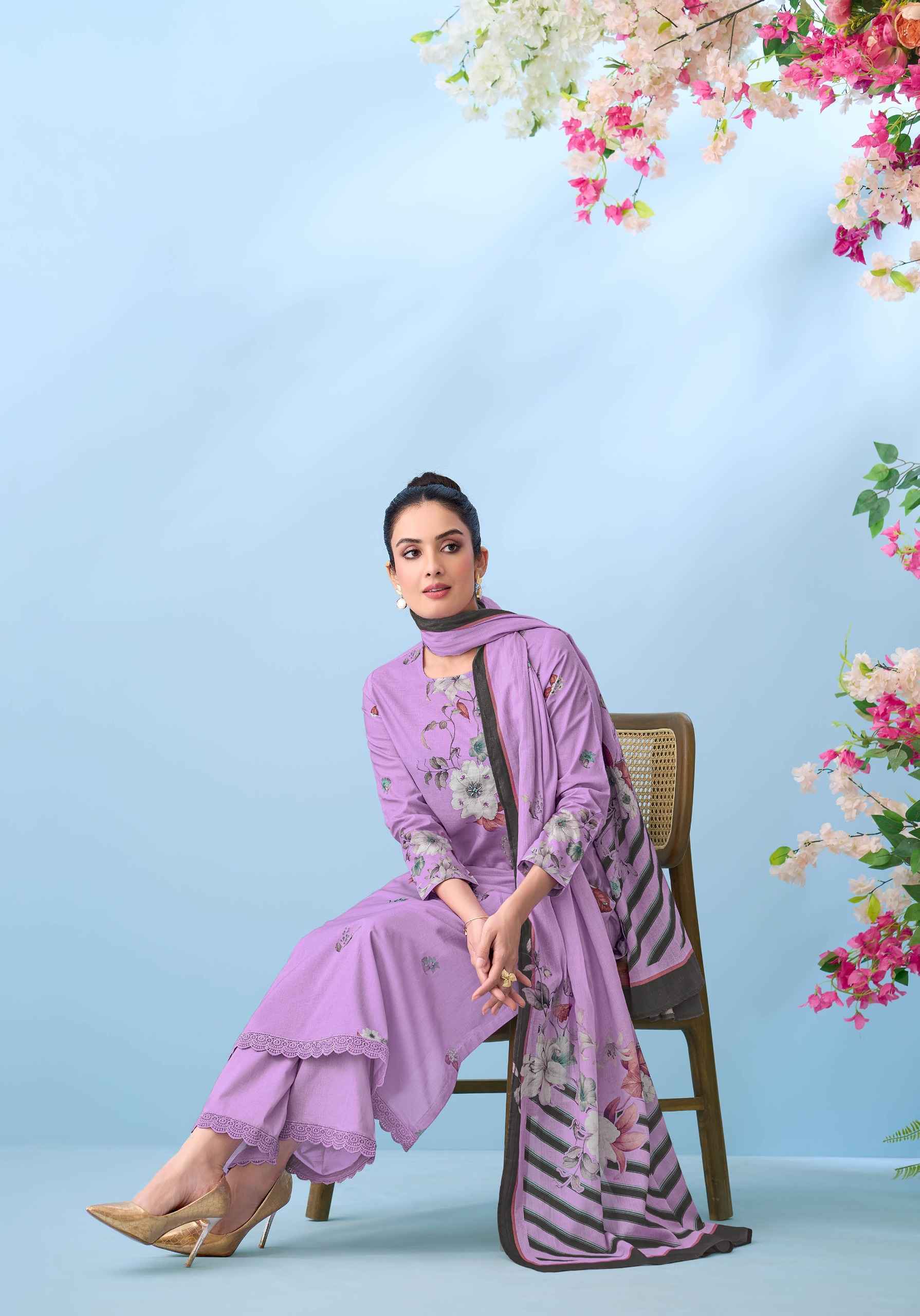 Sudriti Bloom Theory Cotton Dress Material (6 pcs Catalogue)