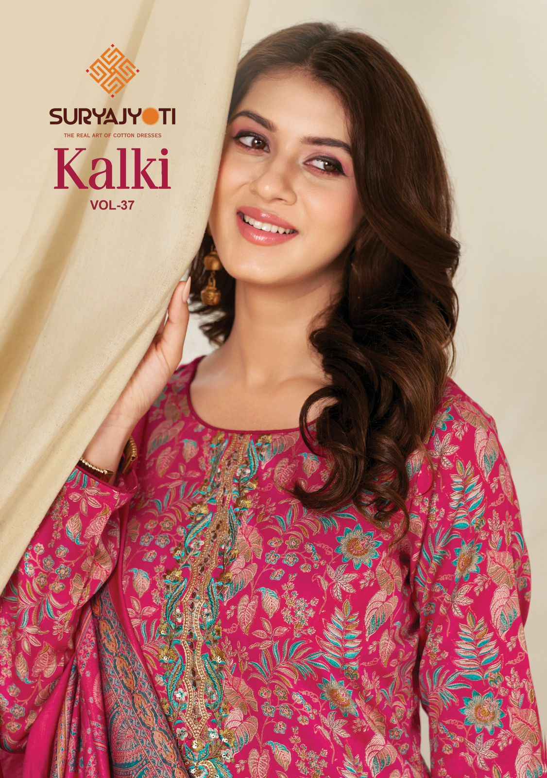 Suryajyoti Kalki Vol-37 Jam Satin Dress Material (8 Pcs Catalouge)