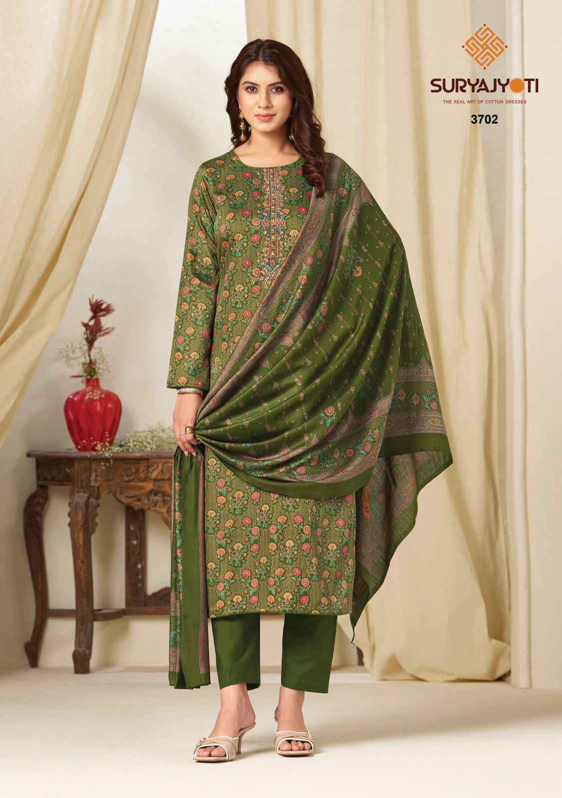 Suryajyoti Kalki Vol-37 Jam Satin Dress Material (8 Pcs Catalouge)