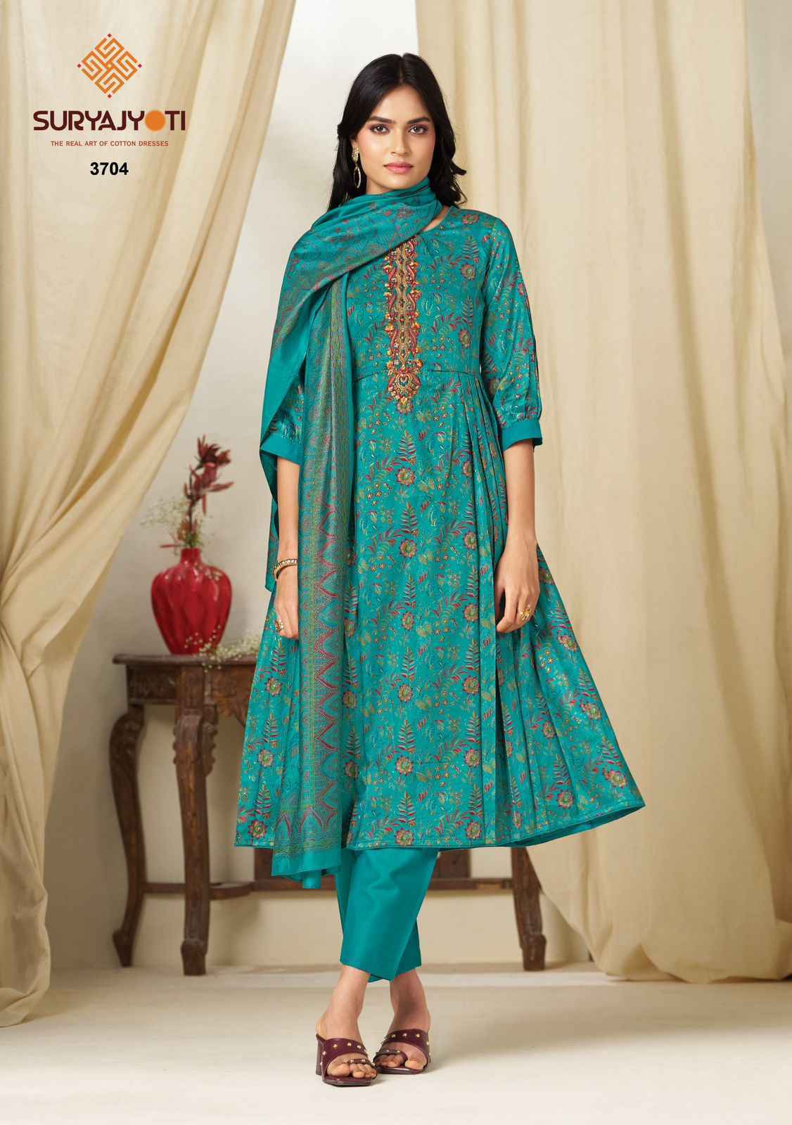 Suryajyoti Kalki Vol-37 Jam Satin Dress Material (8 Pcs Catalouge)