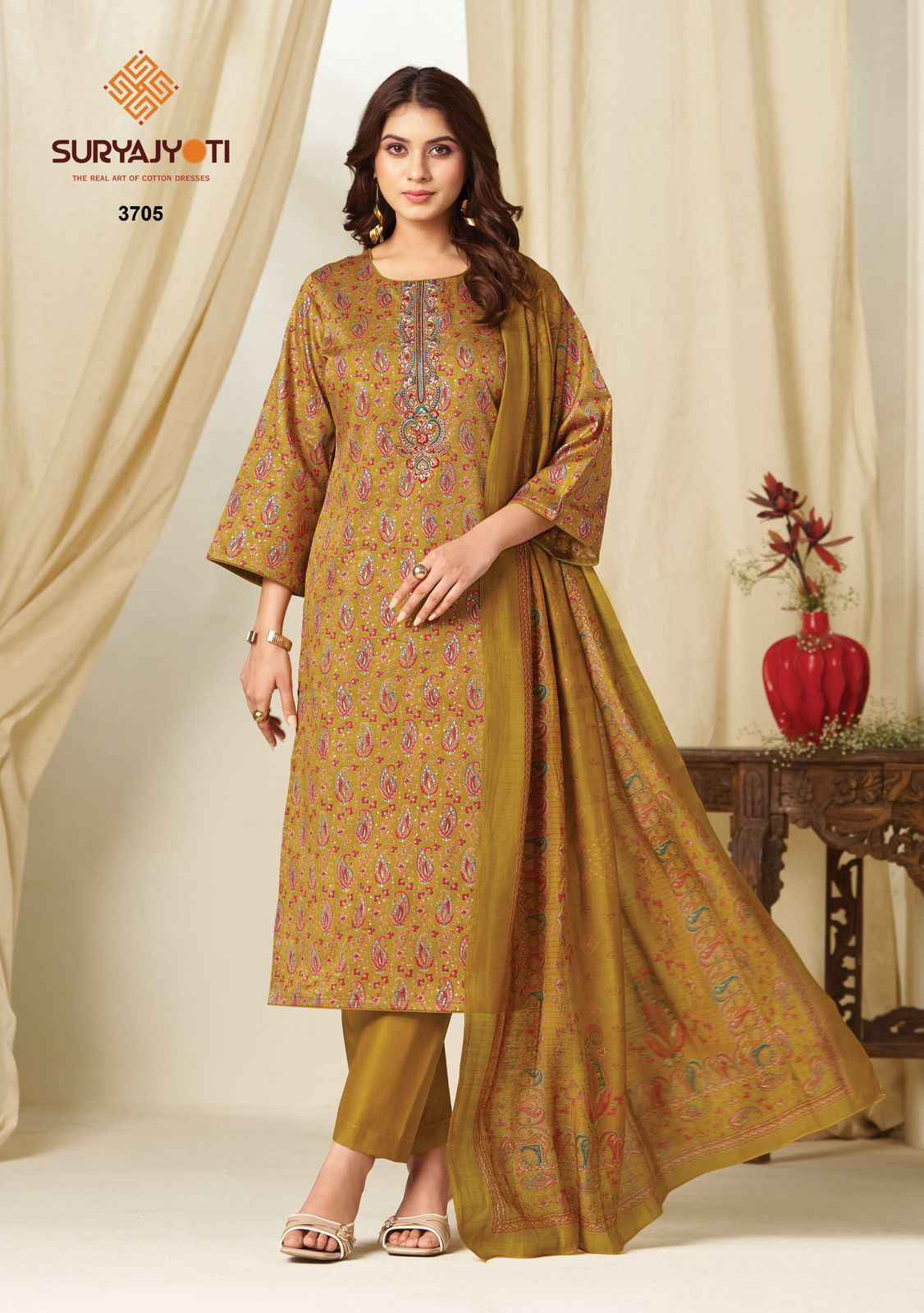 Suryajyoti Kalki Vol-37 Jam Satin Dress Material (8 Pcs Catalouge)