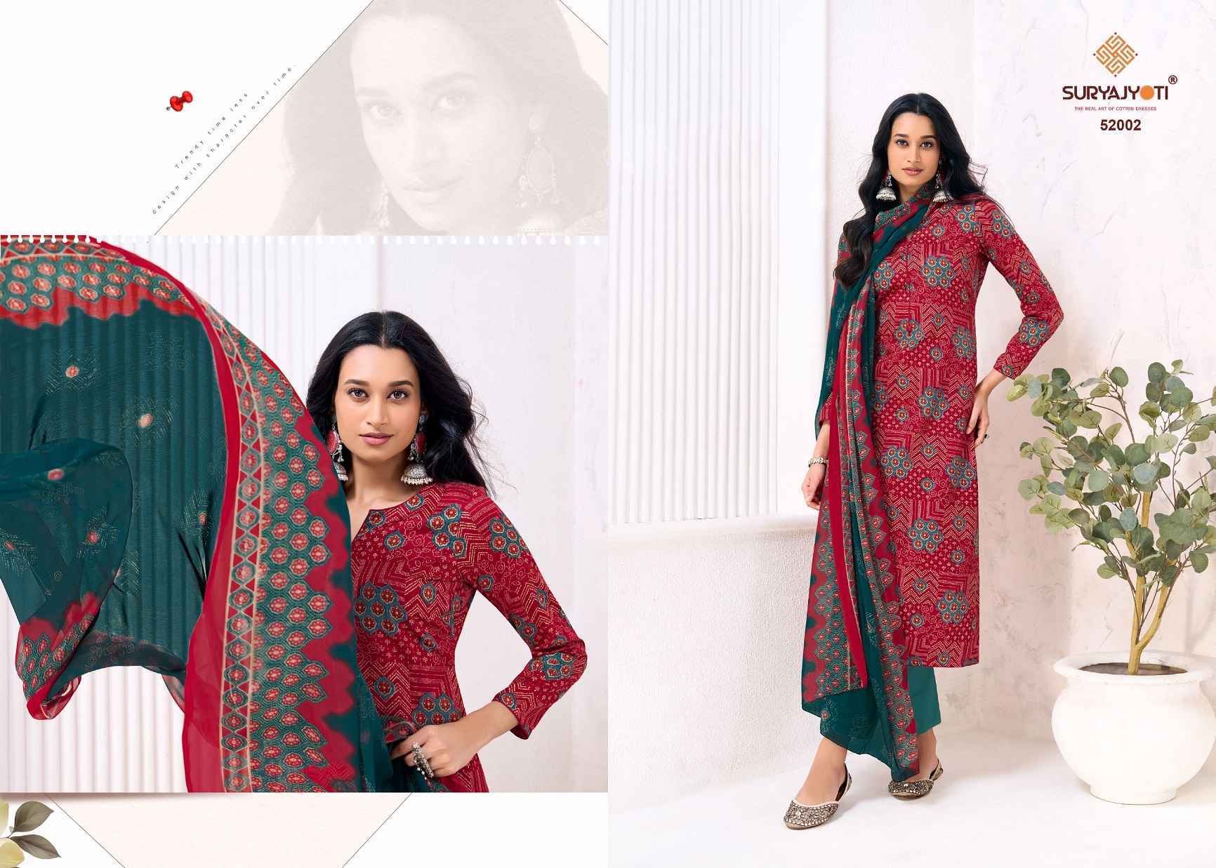 Suryajyoti Naishaa Vol-52 Jam Satin Dress Material (10 pcs Catalogue)