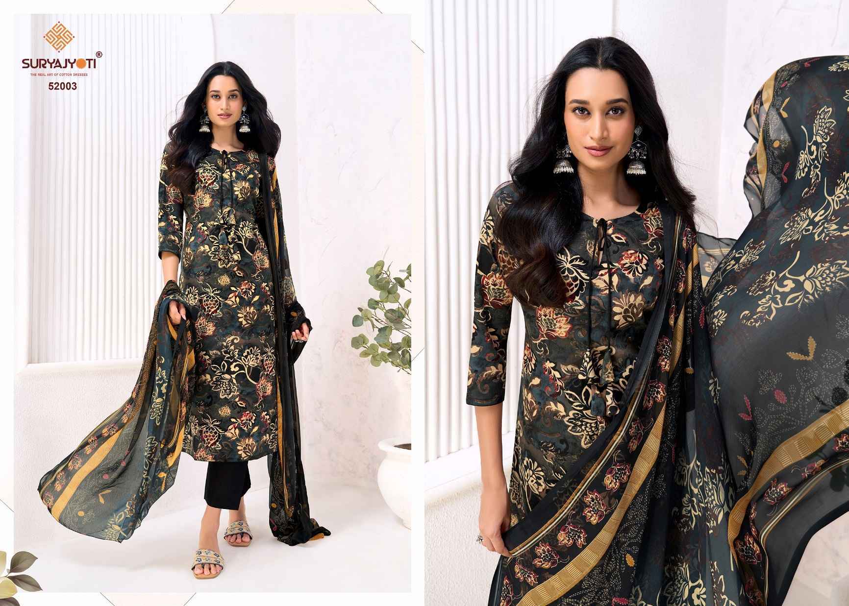 Suryajyoti Naishaa Vol-52 Jam Satin Dress Material (10 pcs Catalogue)