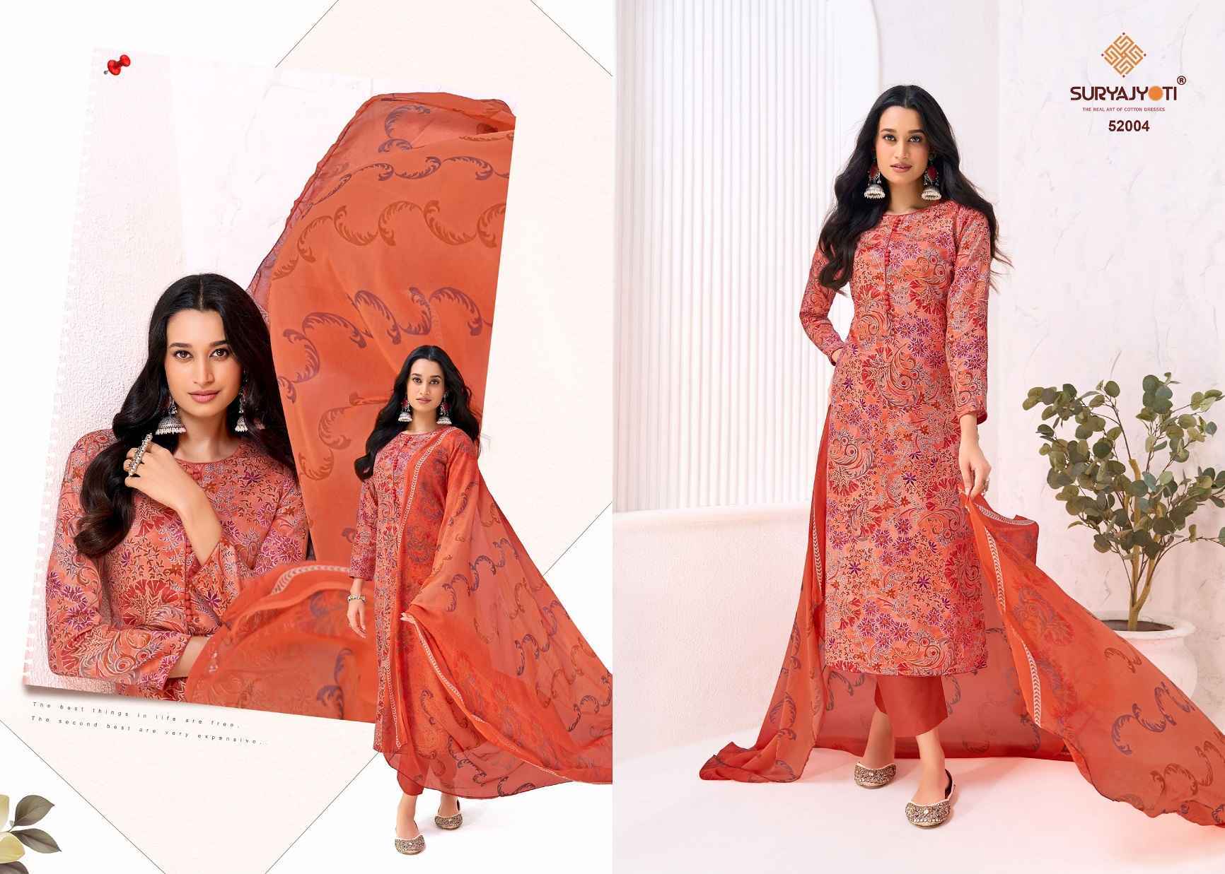 Suryajyoti Naishaa Vol-52 Jam Satin Dress Material (10 pcs Catalogue)