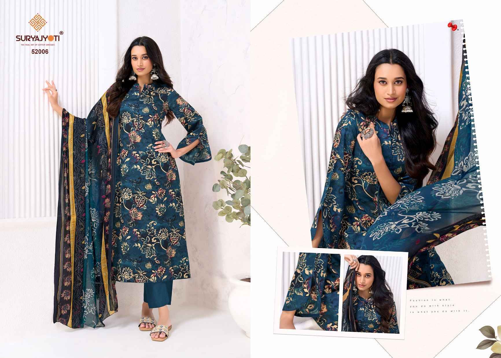 Suryajyoti Naishaa Vol-52 Jam Satin Dress Material (10 pcs Catalogue)