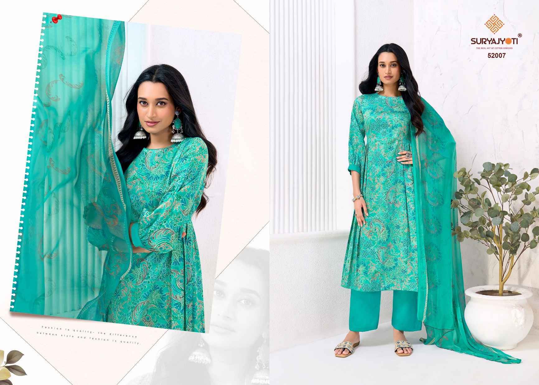 Suryajyoti Naishaa Vol-52 Jam Satin Dress Material (10 pcs Catalogue)