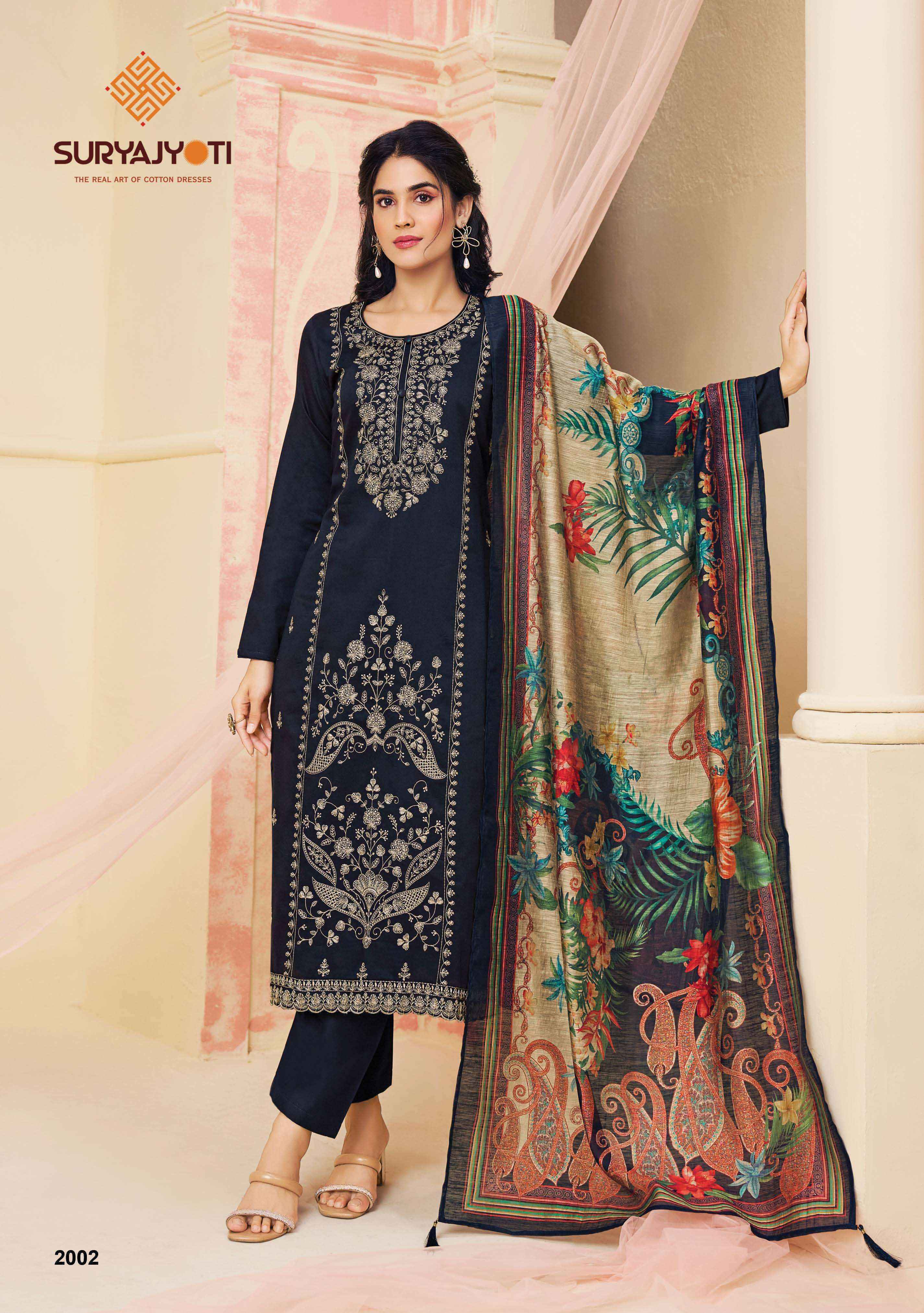 Suryajyoti Zaira Vol-2 Jam Satin Dress Material (6 pcs Catalogue)