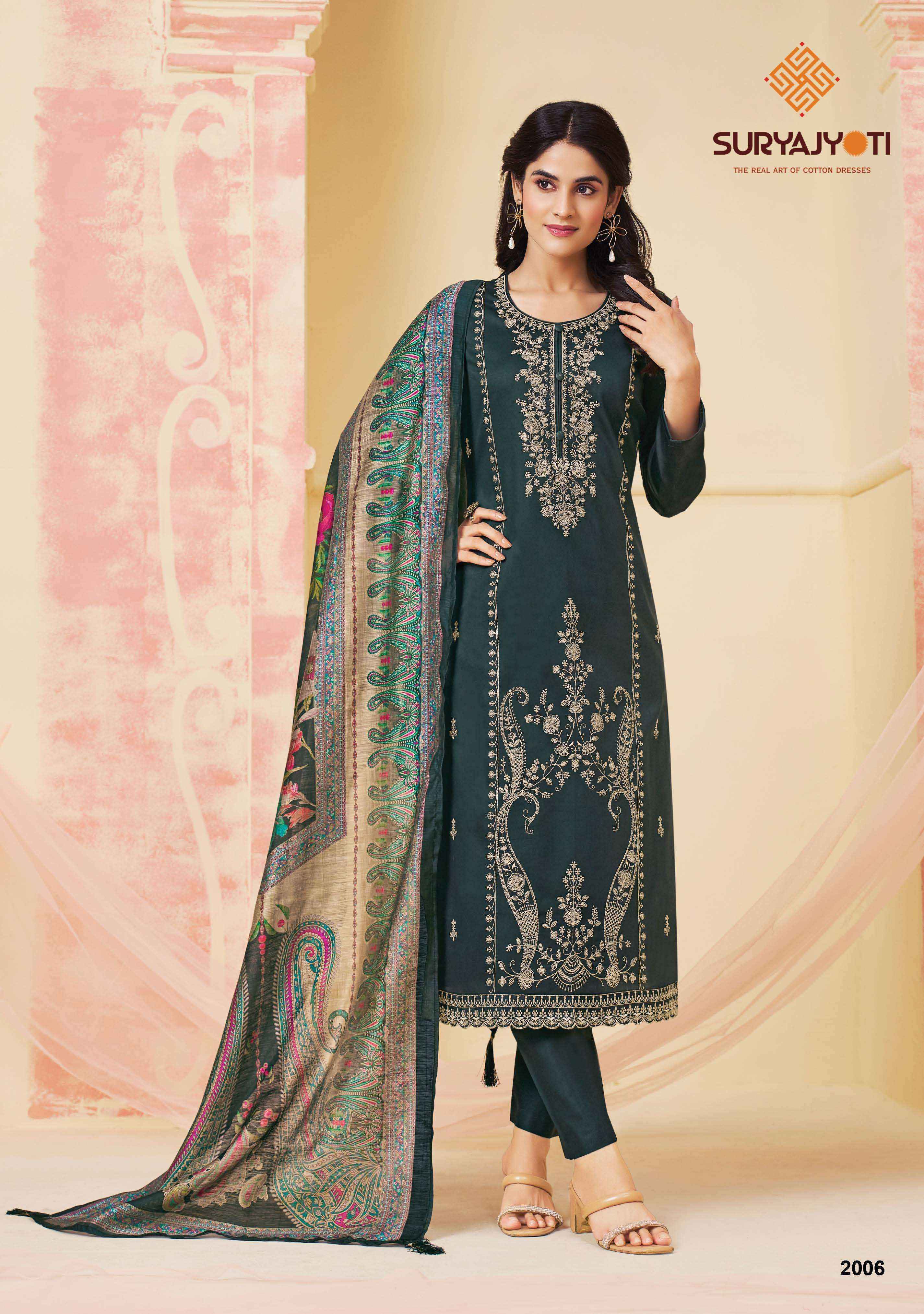 Suryajyoti Zaira Vol-2 Jam Satin Dress Material (6 pcs Catalogue)