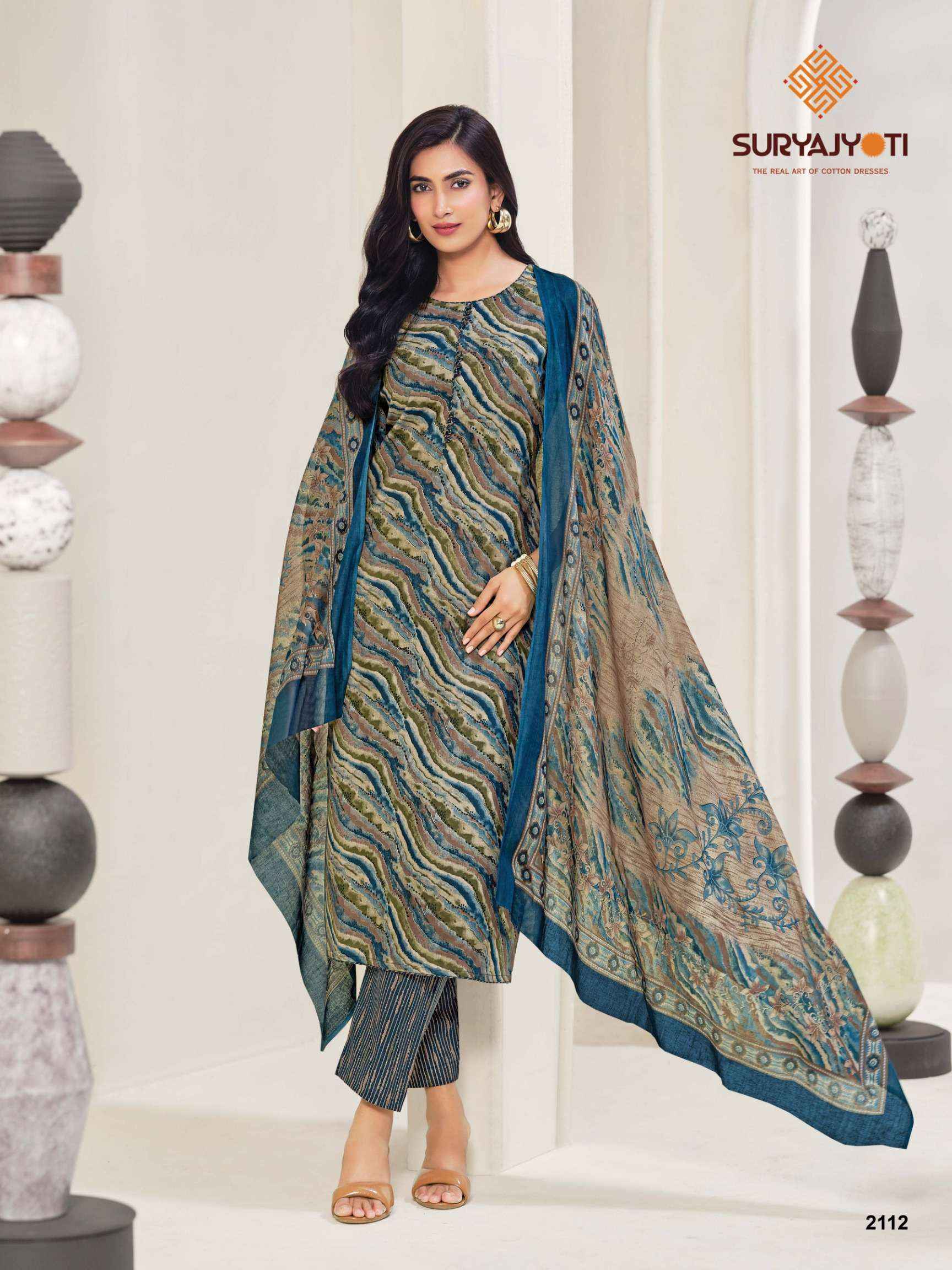 Suryajyoti Zion Cotton Vol-21 Cotton Dress Material (16 pcs Catalogue)