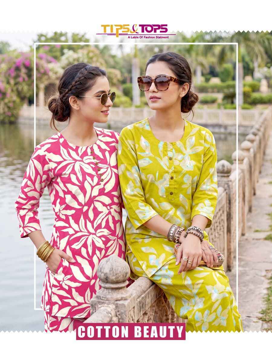 Tips & Tops Cotton Beauty Cotton Co Ord Set 6 Pc Catalogue