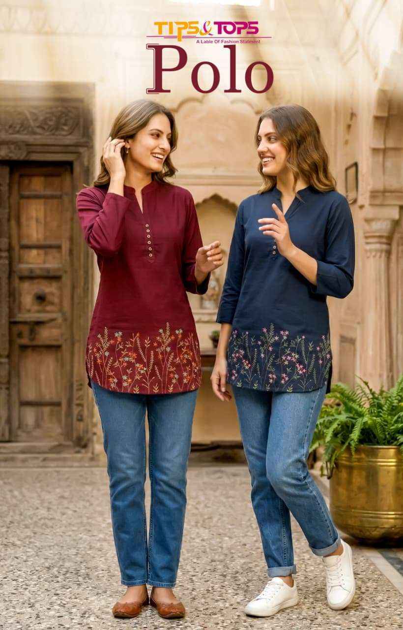 Tips & Tops Polo Rayon Weastern Top (6 pcs Catalogue)