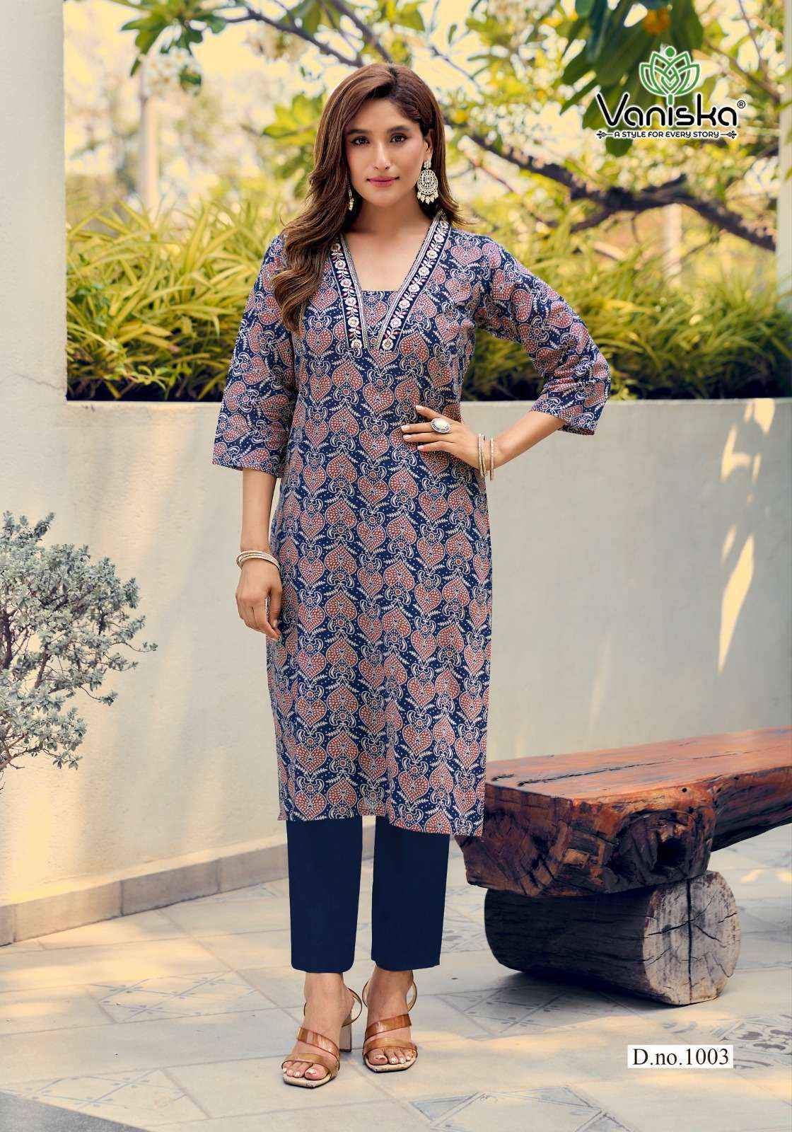 Vaniska Cotton Candy Vol-1 Cotton Kurti With Bottom (6 pcs Catalogue)