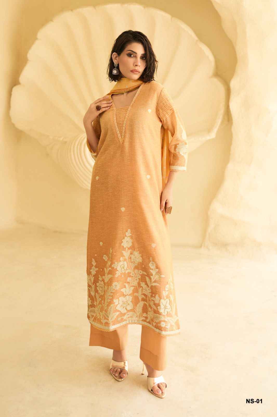Varshaa Nishat linen Dress Material (4 pcs Catalogue)