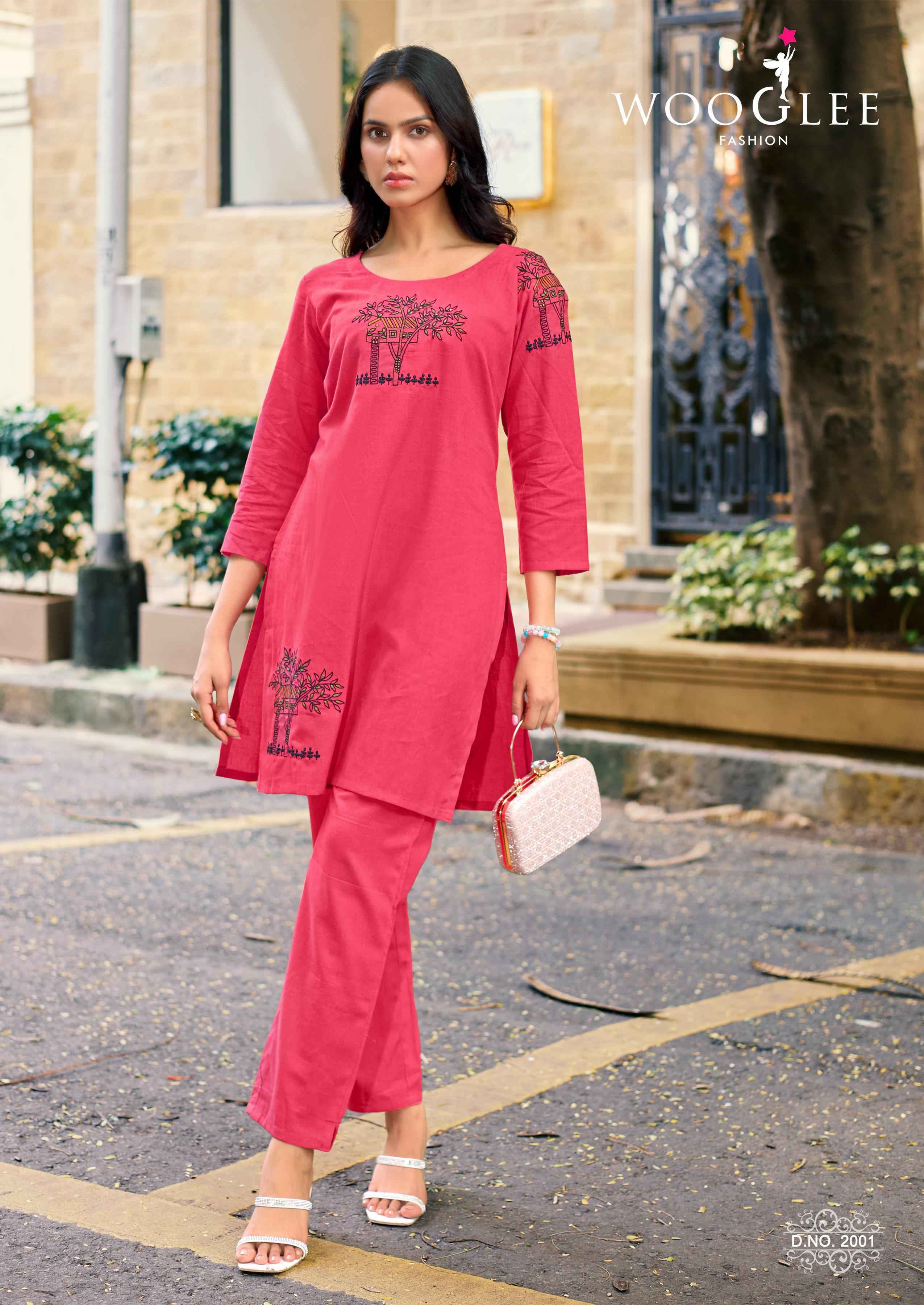 Wooglee Shivangi Cotton Flex Co ord Set 6 pcs Catalogue