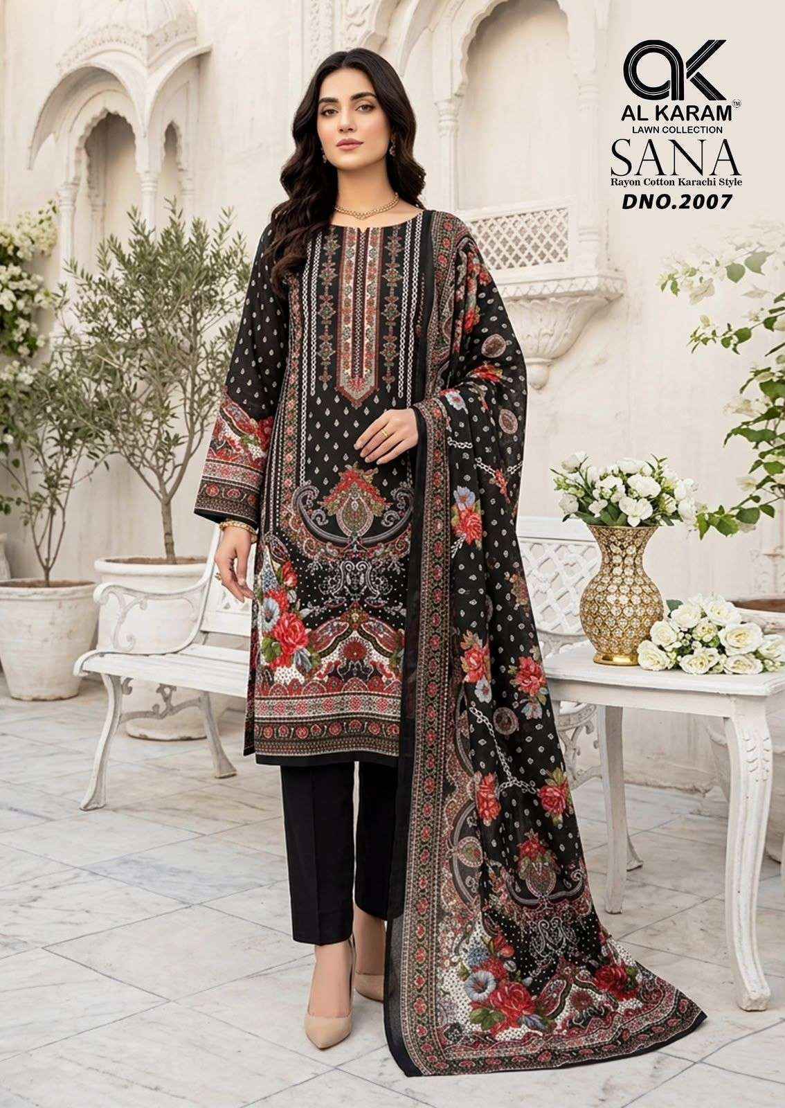 Al Karam Sana Vol-2 Rayon Dress Material (8 pcs Catalogue)