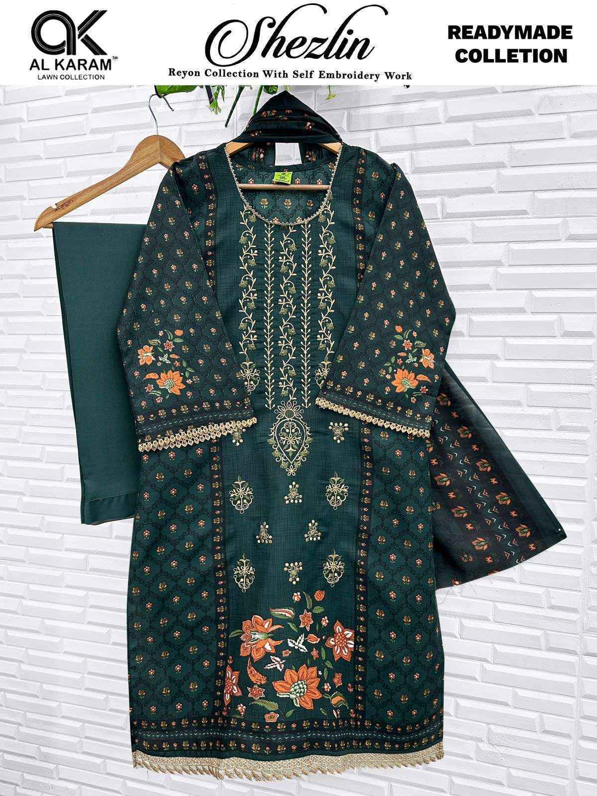 Al Karam Shezlin Readymade Reyon Dress (6 pcs Catalogue)