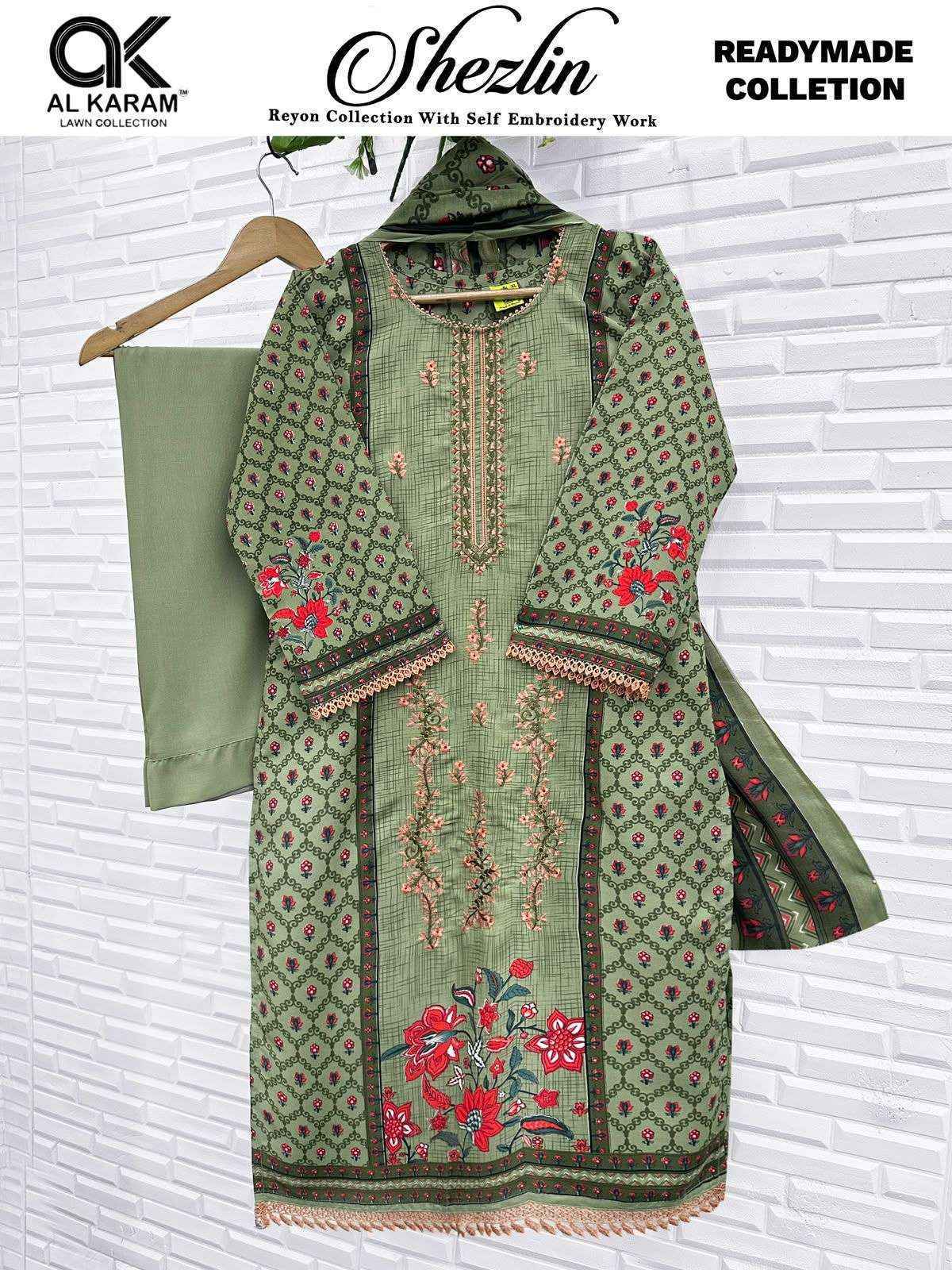 Al Karam Shezlin Readymade Reyon Dress (6 pcs Catalogue)