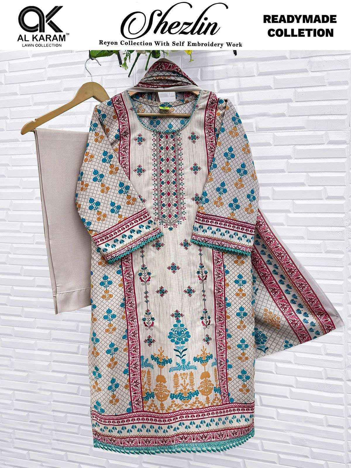 Al Karam Shezlin Readymade Reyon Dress (6 pcs Catalogue)