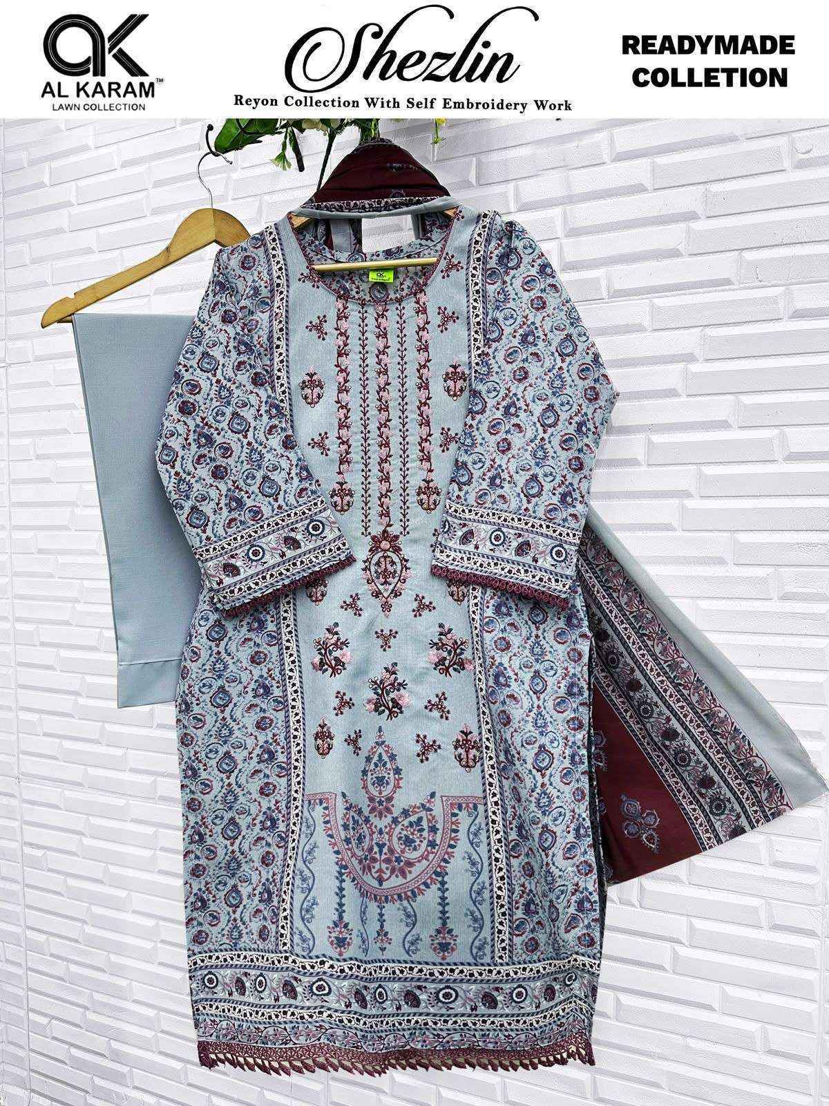 Al Karam Shezlin Readymade Reyon Dress (6 pcs Catalogue)