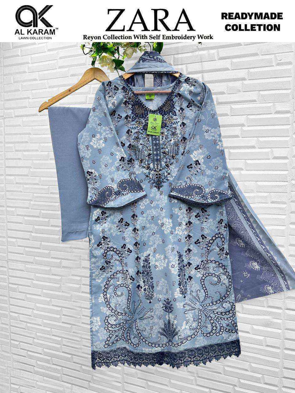 Al Karam Zara Readymade Reyon Dress (6 pcs Catalogue)