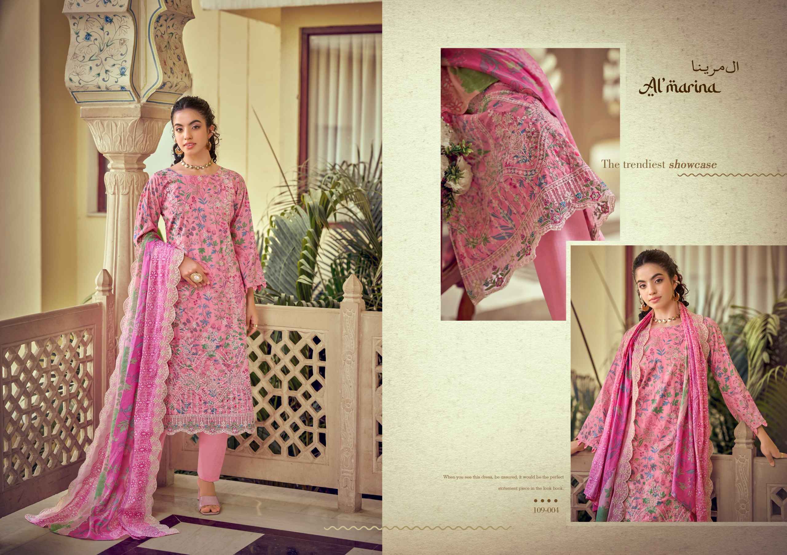 Al Marina Chikankari Vol-5 Cotton Dress Material (8 pcs Catalogue)